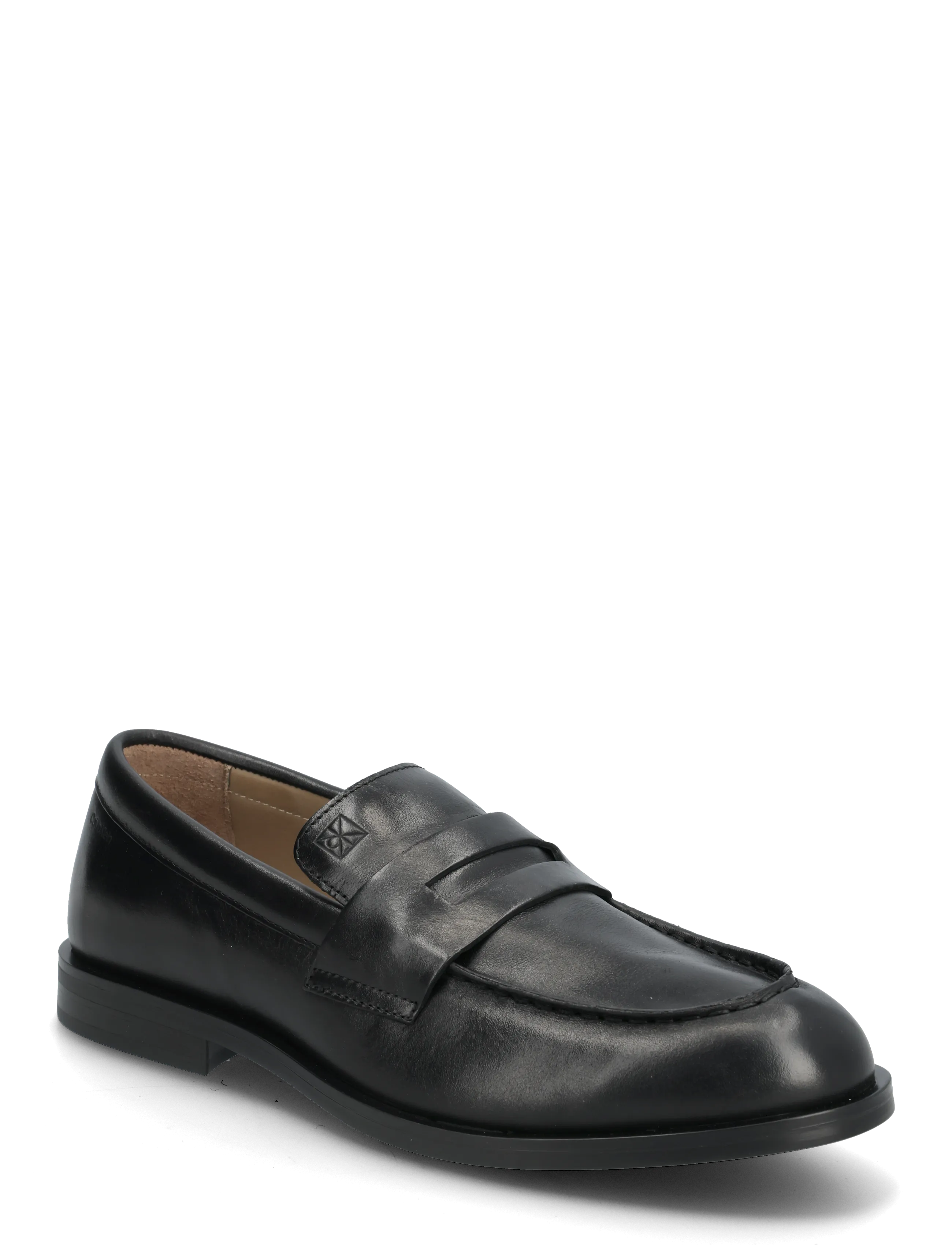 Calvin Klein ESS RUBBER PENNY LOAFER POL LTH - Sko - TRIPLE BLACK / black