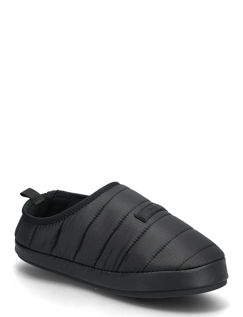 Calvin Klein - HOME SLIPPER RIPSTOP LOGO PATCH - inneskor - black - 0