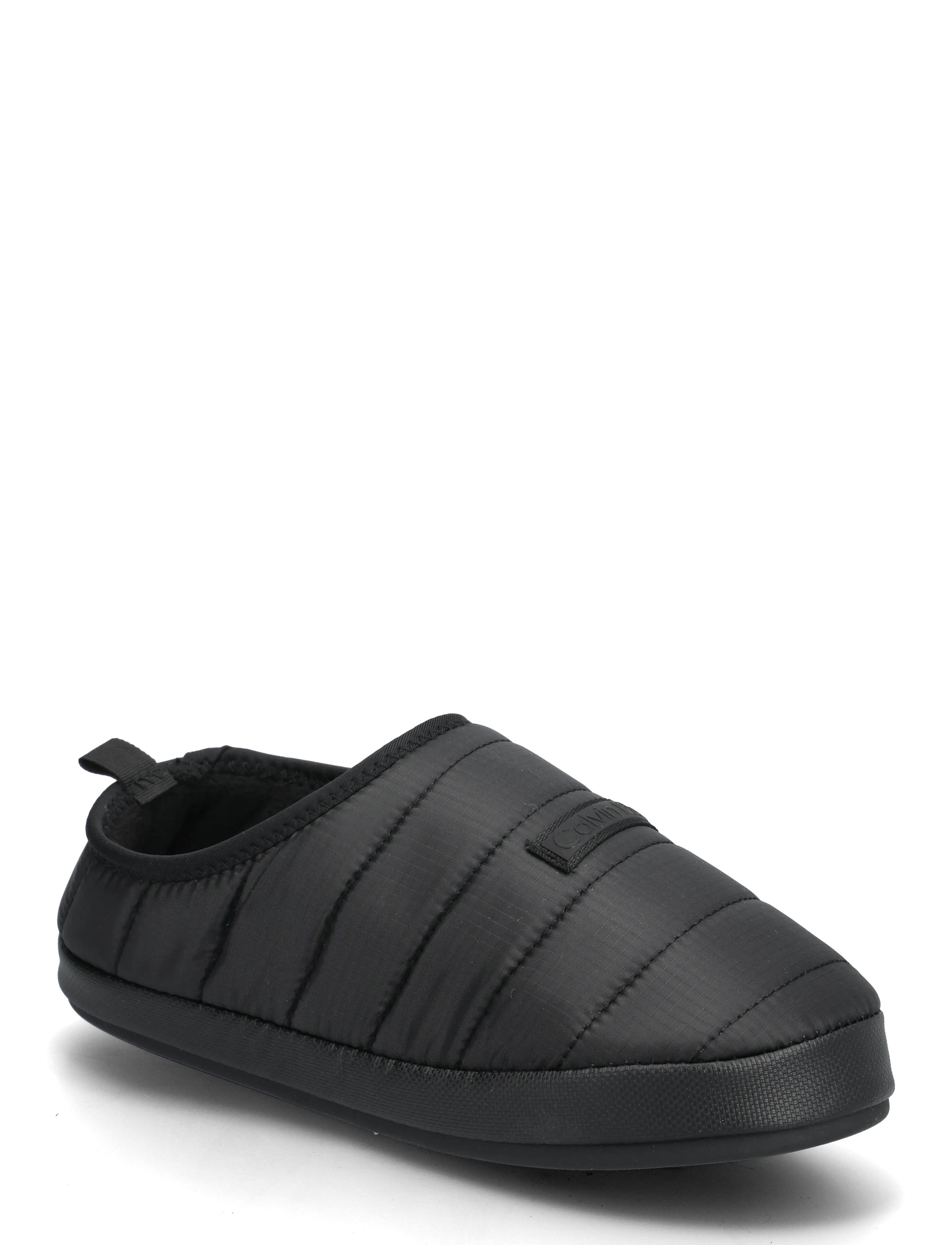 Calvin Klein HOME SLIPPER RIPSTOP LOGO PATCH - Sko - BLACK / black