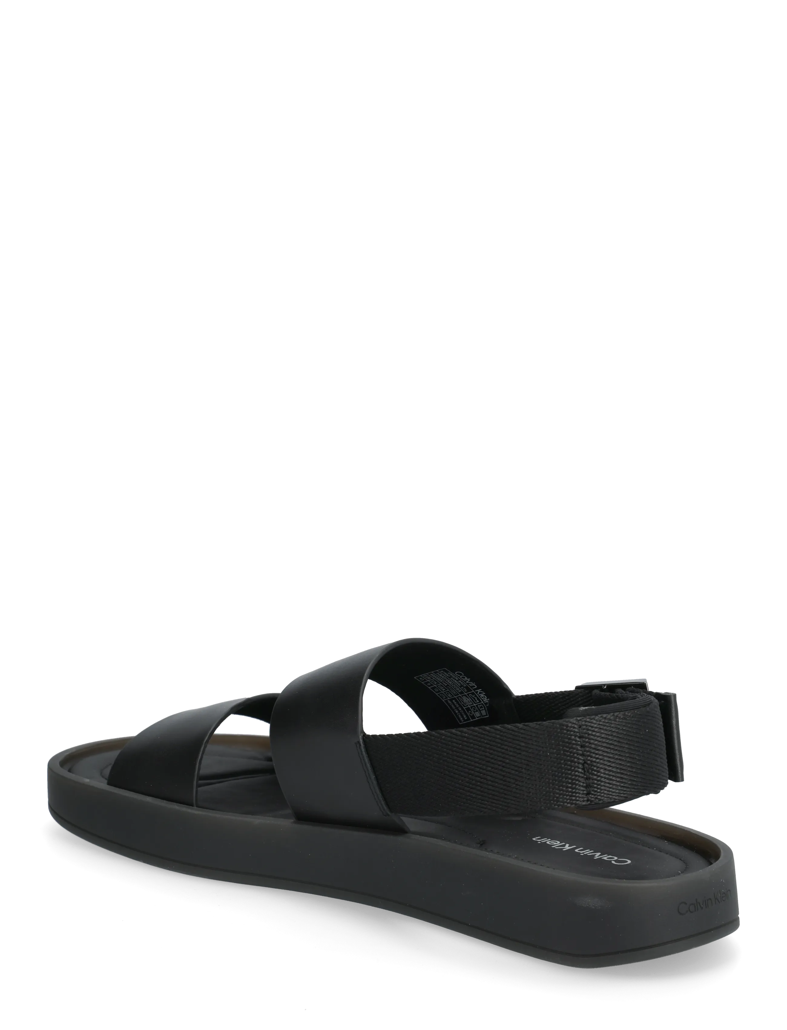 Calvin Klein - ERGON BACK STRAP SANDAL LTH - sandaler - triple black - 2