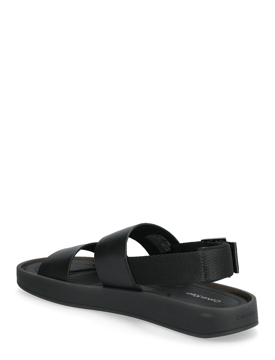 Calvin Klein - ERGON BACK STRAP SANDAL LTH - sandalen - triple black - 2