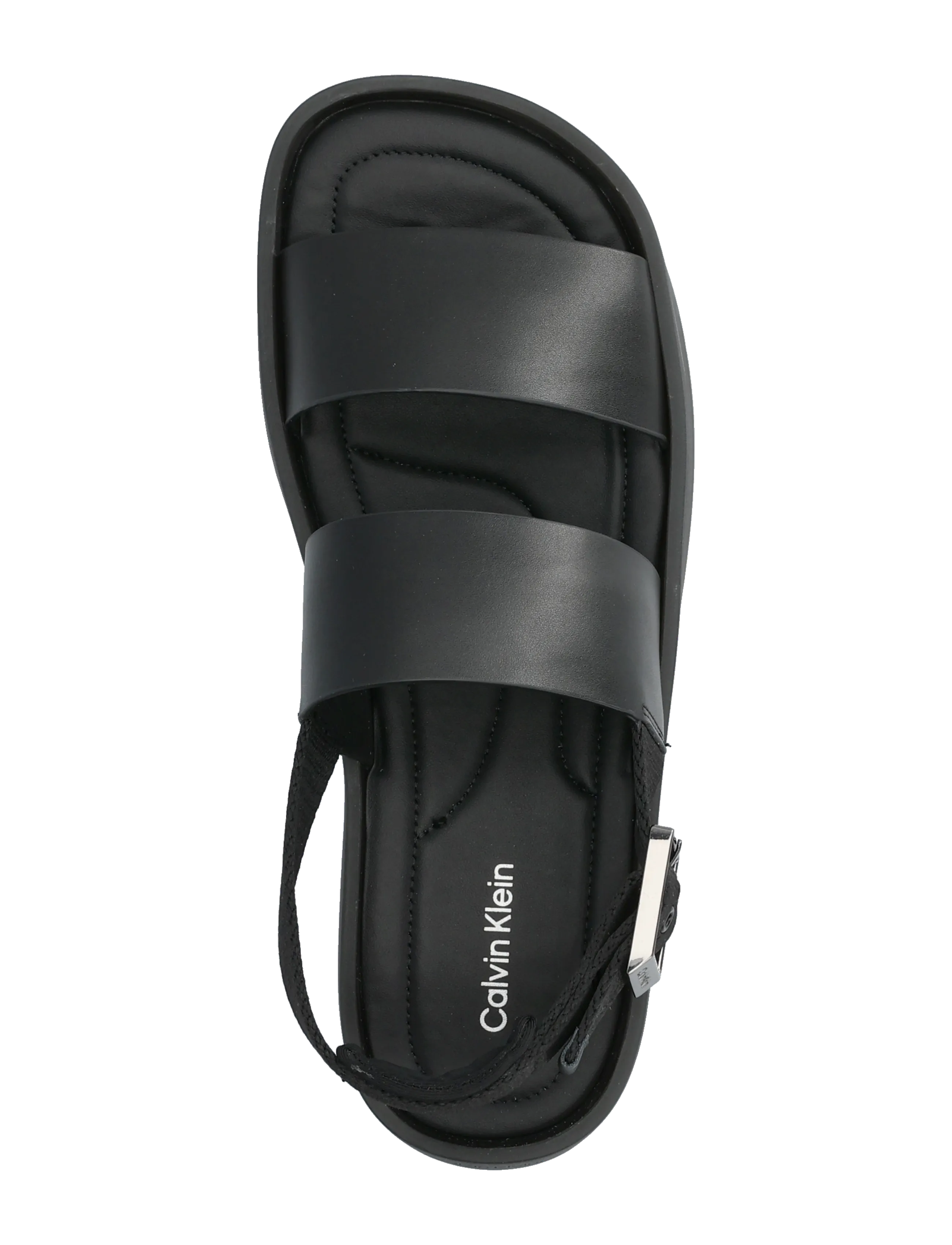 Calvin Klein - ERGON BACK STRAP SANDAL LTH - sandaler - triple black - 3