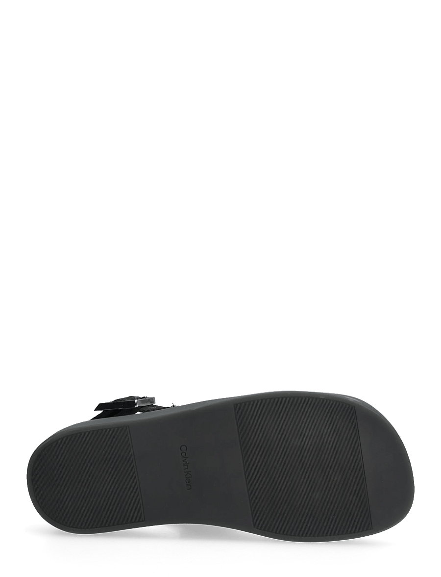 Calvin Klein - ERGON BACK STRAP SANDAL LTH - sandalen - triple black - 4