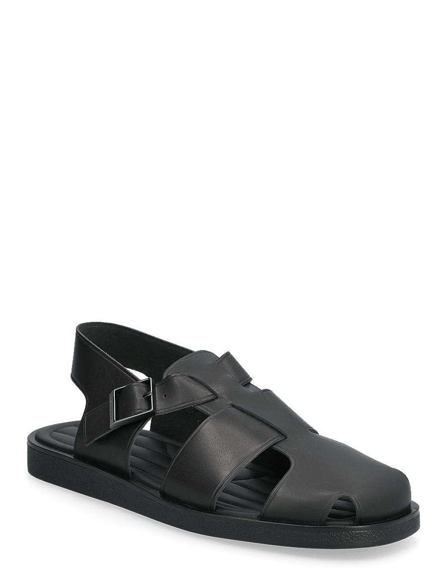 Calvin Klein - SQ SANDAL FISHERMAN LTH - sandalen - triple black - 0