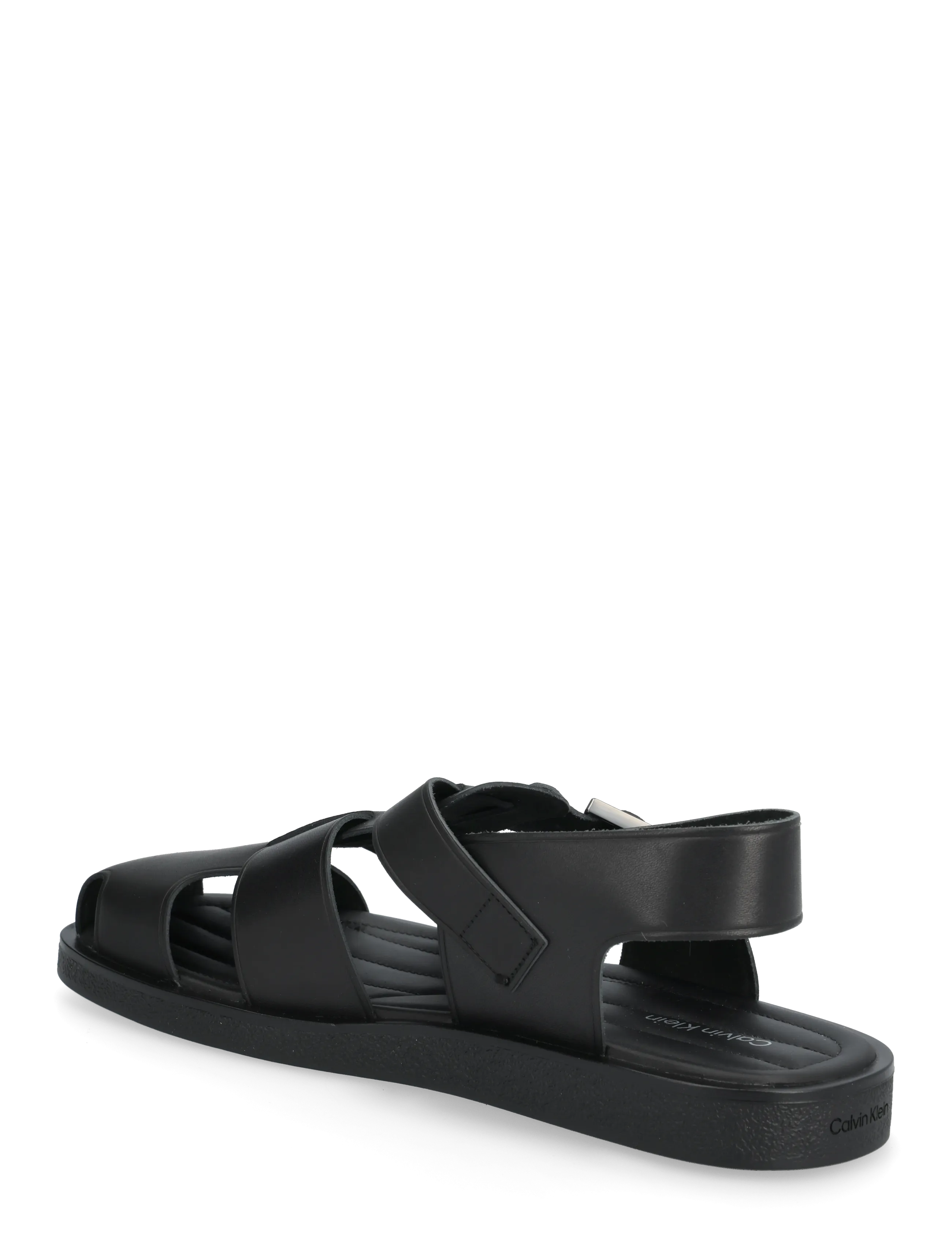 Calvin Klein - SQ SANDAL FISHERMAN LTH - sandaler - triple black - 2