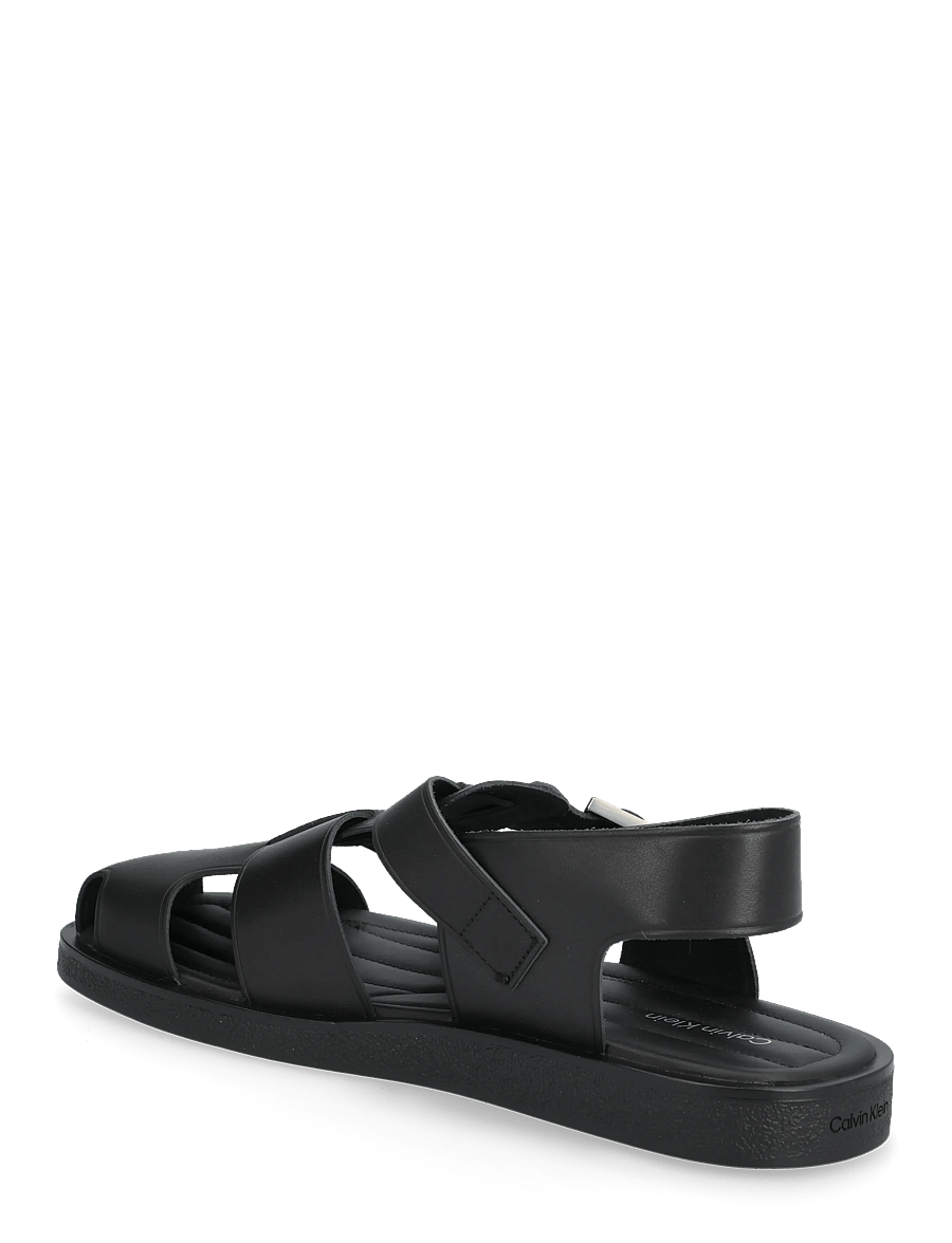Calvin Klein - SQ SANDAL FISHERMAN LTH - sandalen - triple black - 2