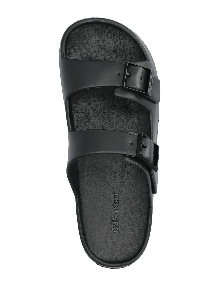 Calvin Klein - ERGON EVA DOUBLE BAR SANDAL - sandalen - triple black - 3