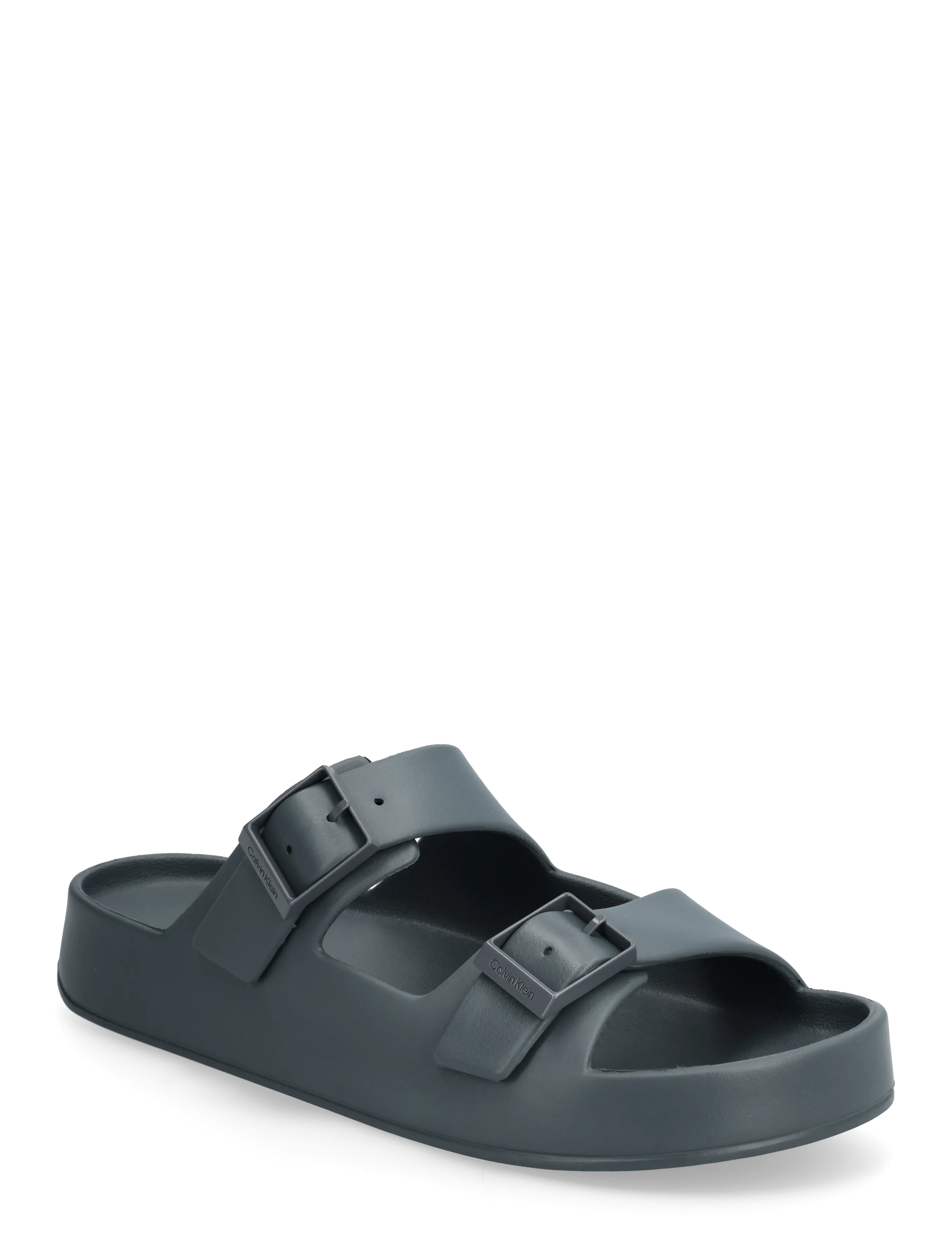 Calvin Klein ERGON EVA DOUBLE BAR SANDAL - Sandals - TURBULENCE / grey