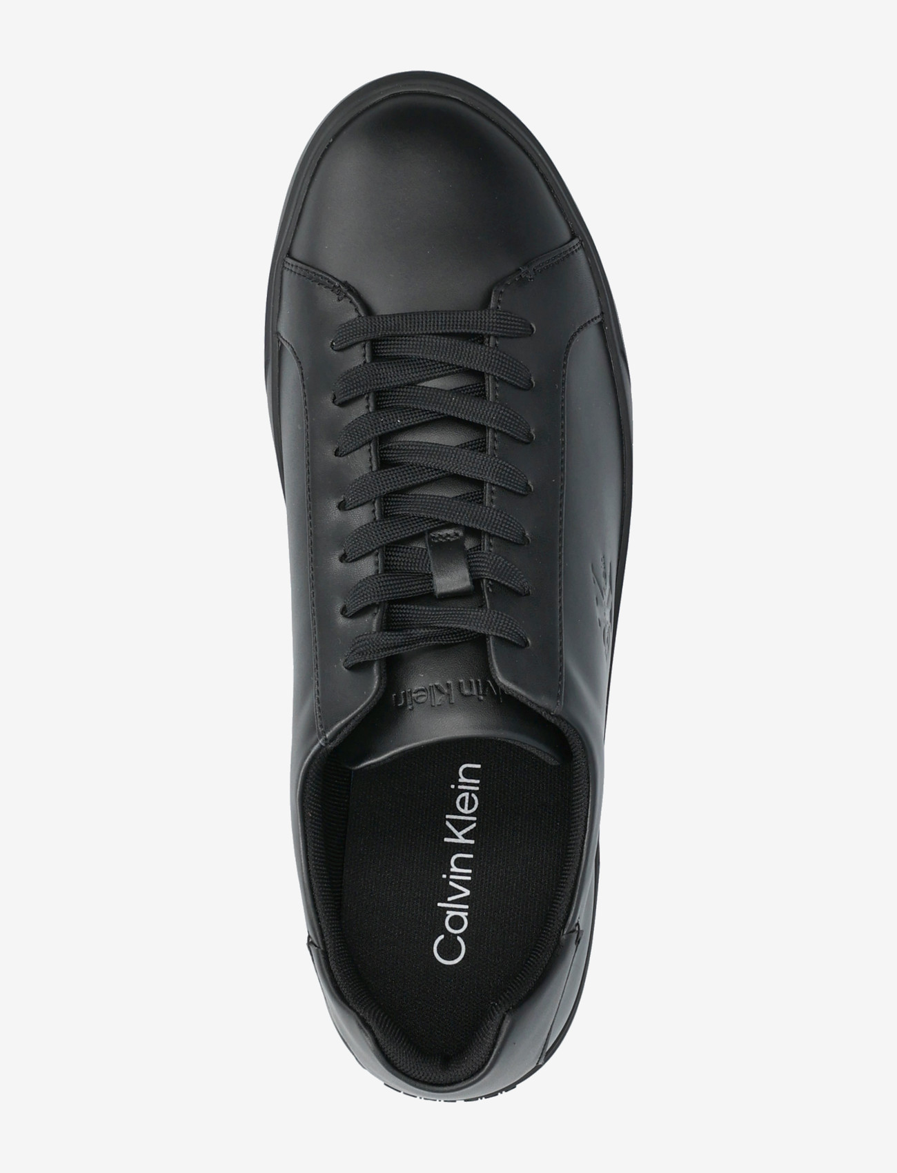 Calvin Klein - LOW PROF CUPSOLE LACEUP LTH - madala säärega tossud - triple black - 3