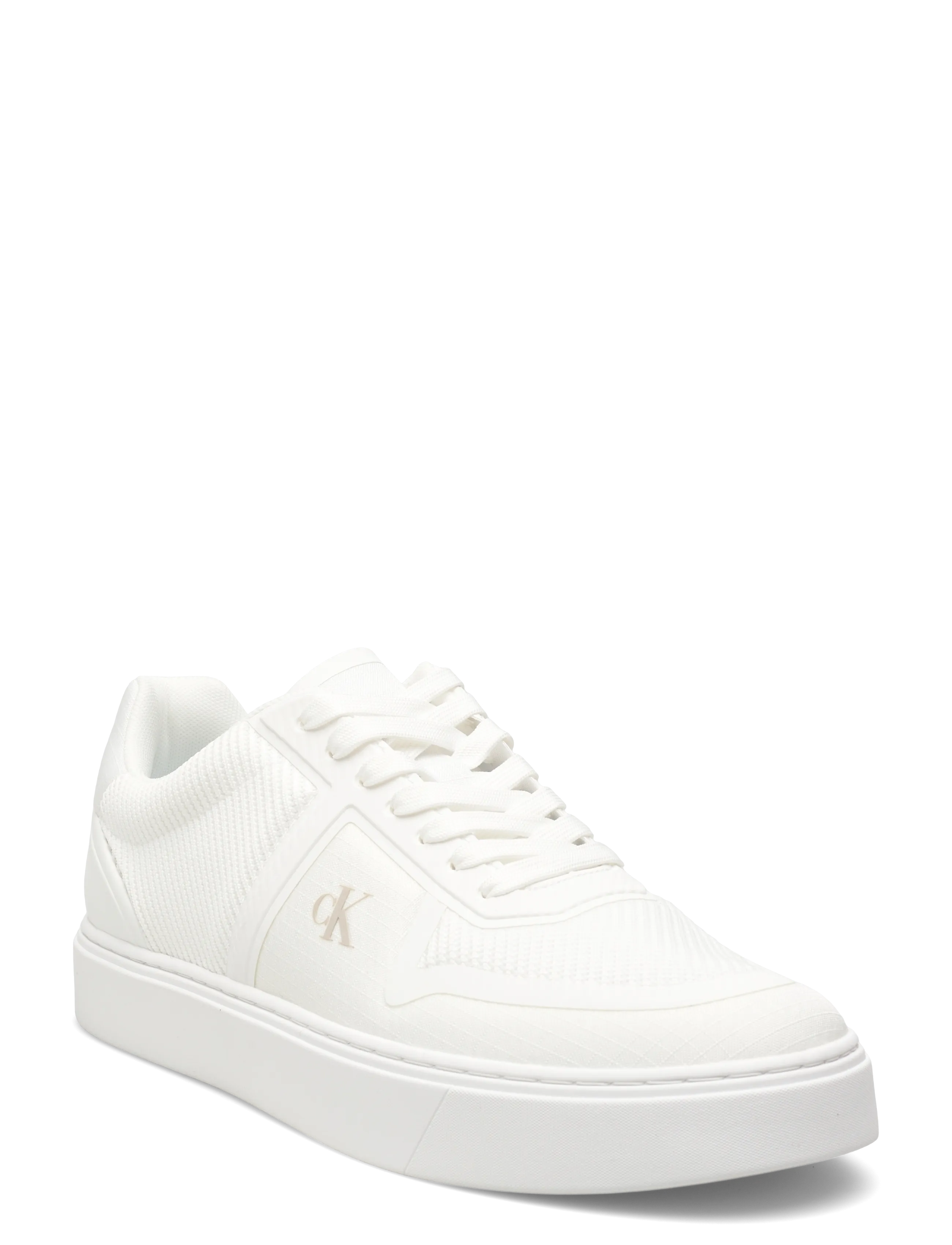 Calvin Klein CLASSIC CUPS LACEUP KNIT - Sneakers - TRIPLE BRIGHT WHITE / white