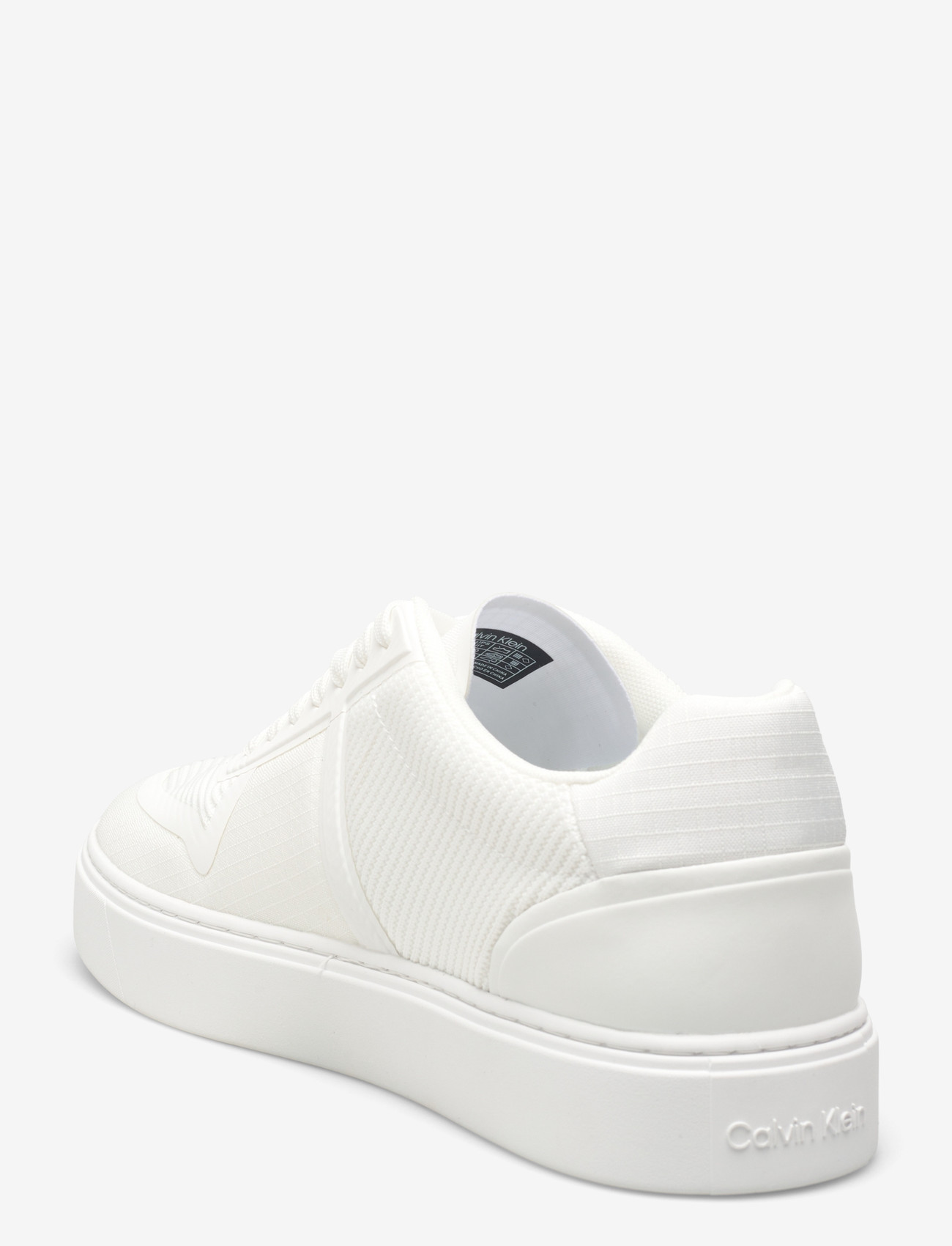 Calvin Klein - CLASSIC CUPS LACEUP KNIT - madala säärega tossud - triple bright white - 2