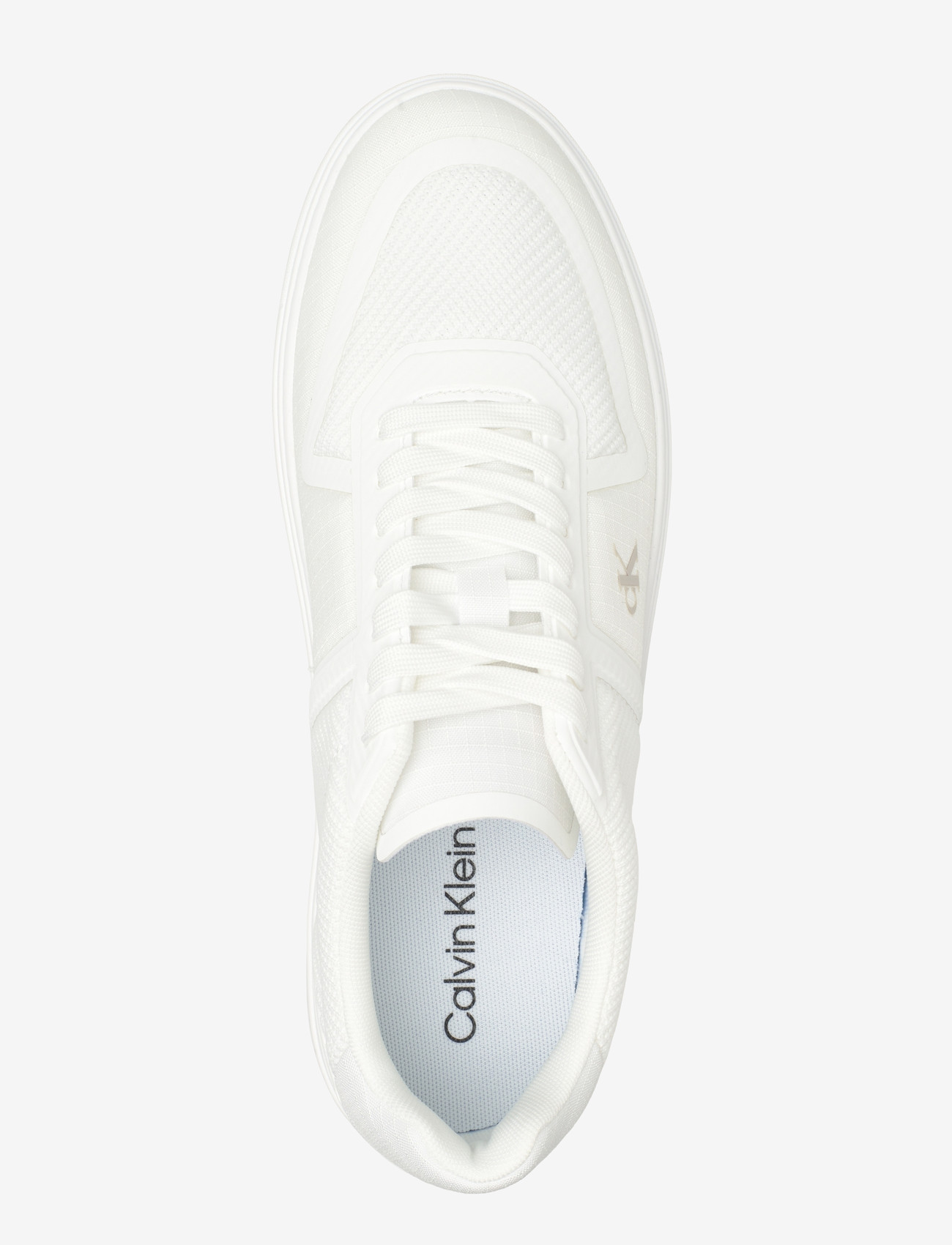 Calvin Klein - CLASSIC CUPS LACEUP KNIT - madala säärega tossud - triple bright white - 3