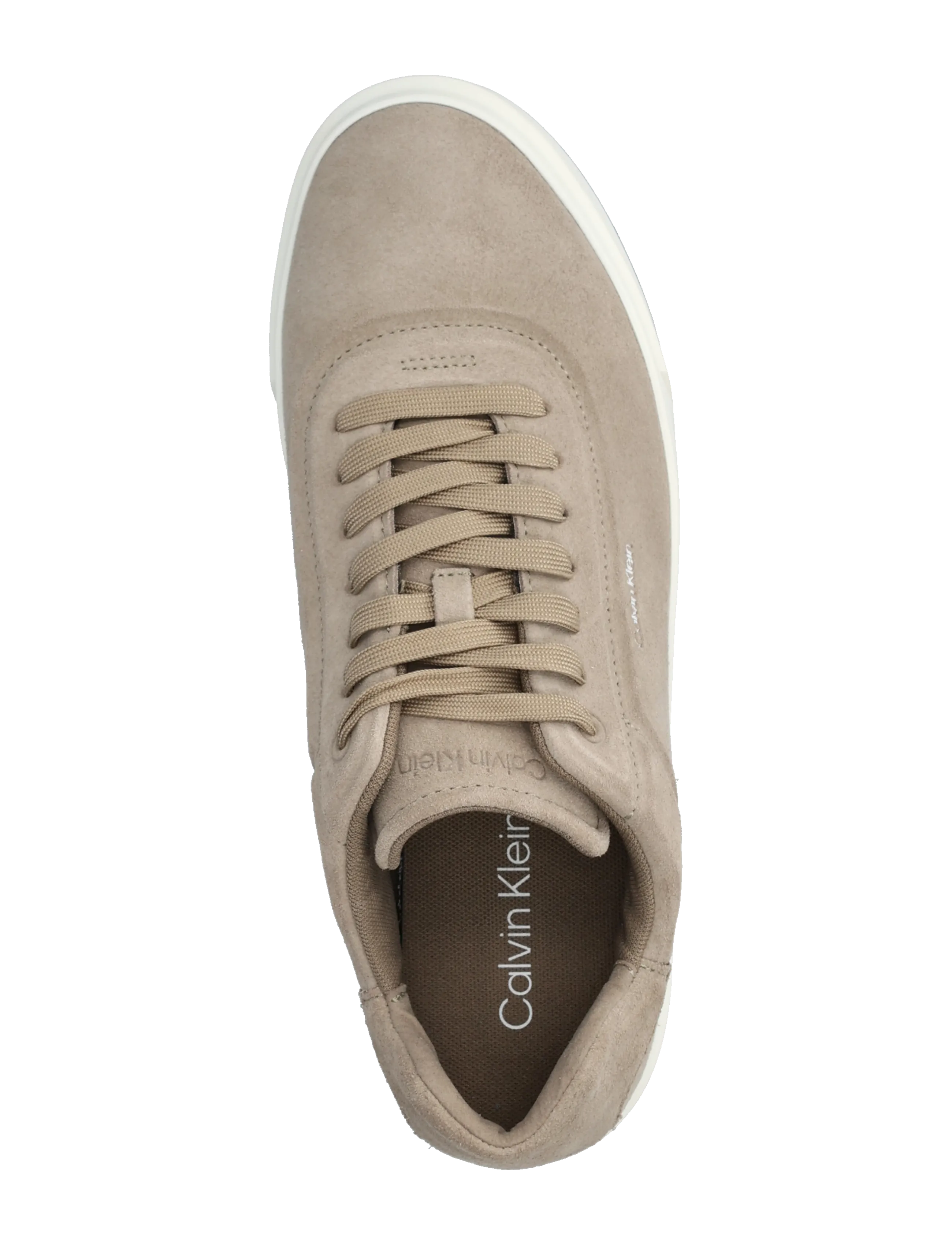 Calvin Klein - BASKET CUPSOLE OXF LUP HF SU - lágir strigaskór - desert taupe bright white night - 3