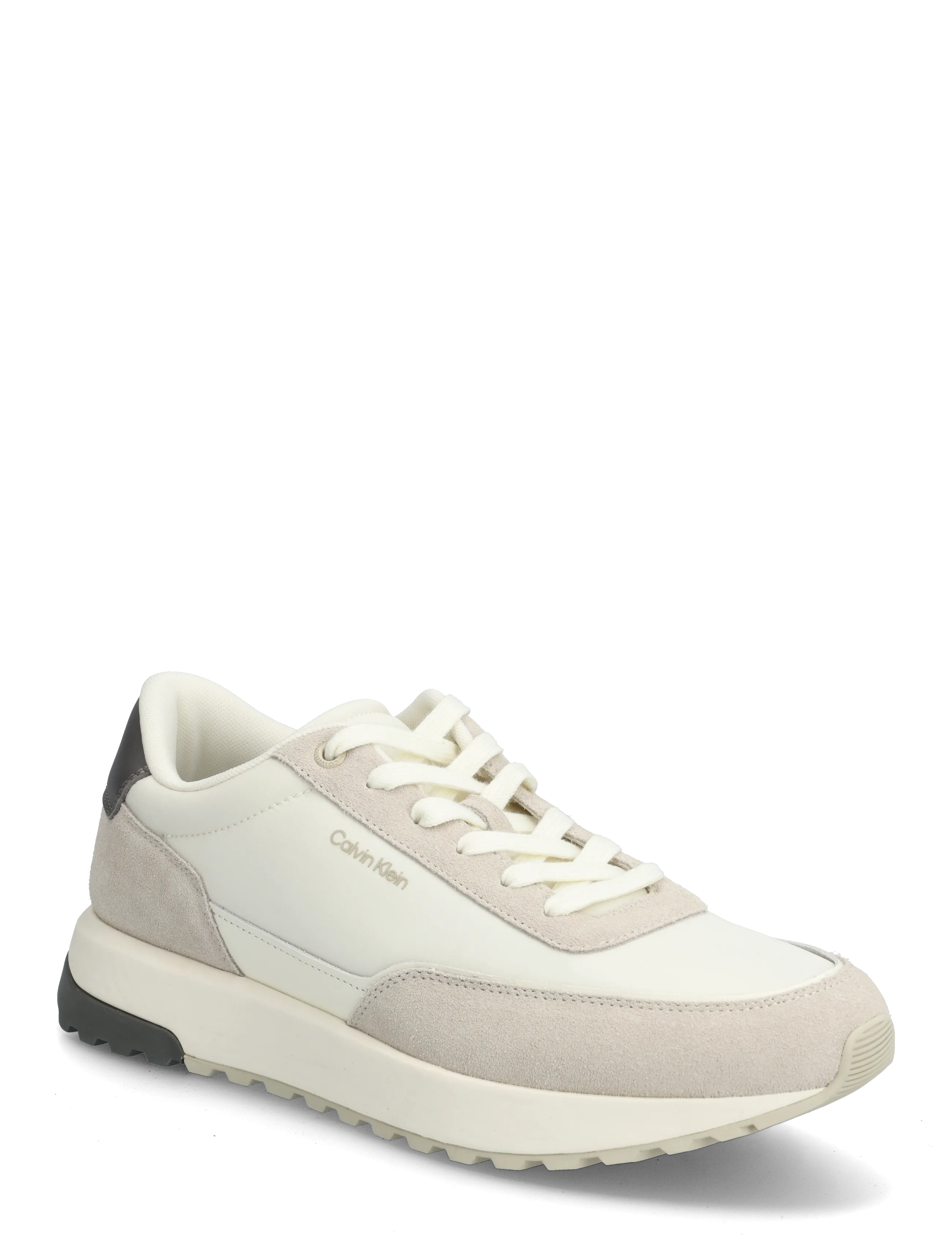 Calvin Klein CITY RUNNER LACEUP NY MIX - Frühlingsgarderobe - FEATHER GRAY MARSHMALLOW GRANITE / beige