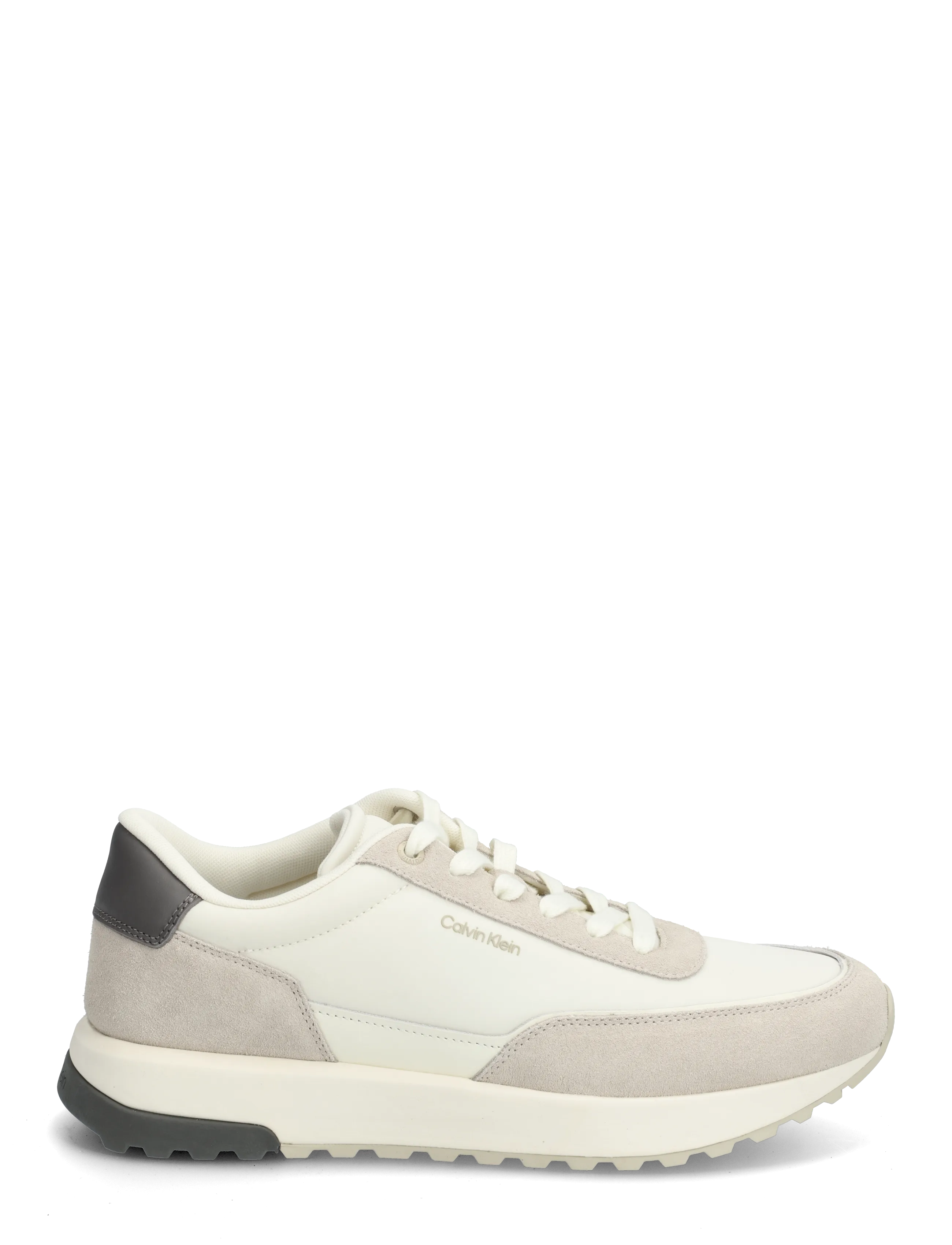 Calvin Klein - CITY RUNNER LACEUP NY MIX - lave sneakers - feather gray marshmallow granite - 1