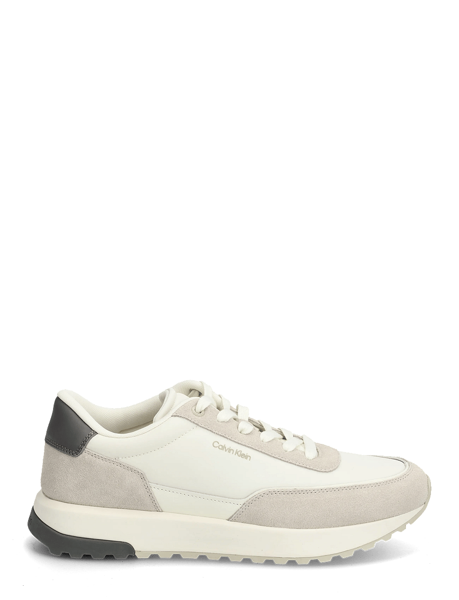 Calvin Klein - CITY RUNNER LACEUP NY MIX - lave sneakers - feather gray marshmallow granite - 1