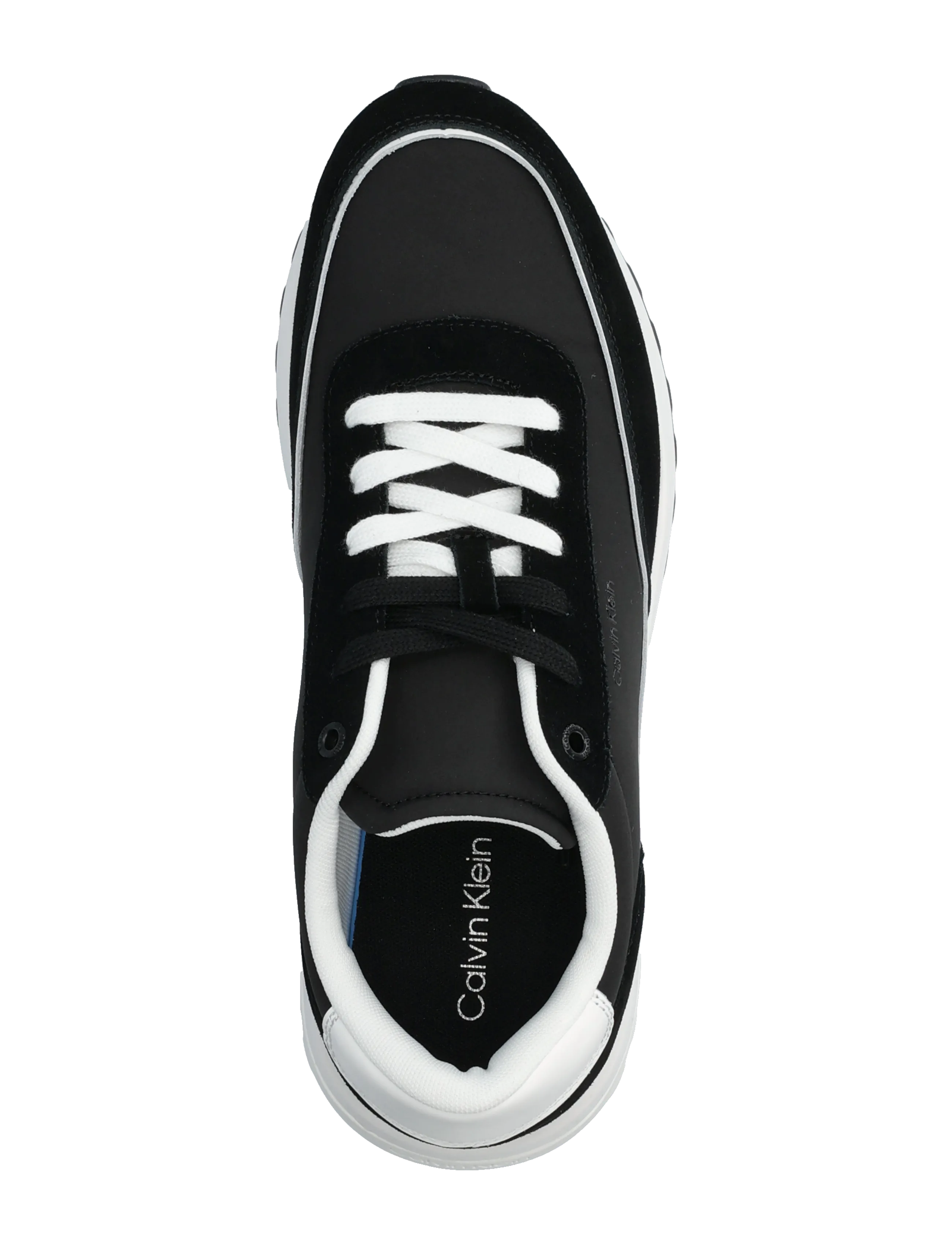 Calvin Klein - CITY RUNNER LACEUP NY MIX - lave sneakers - black bright white - 3