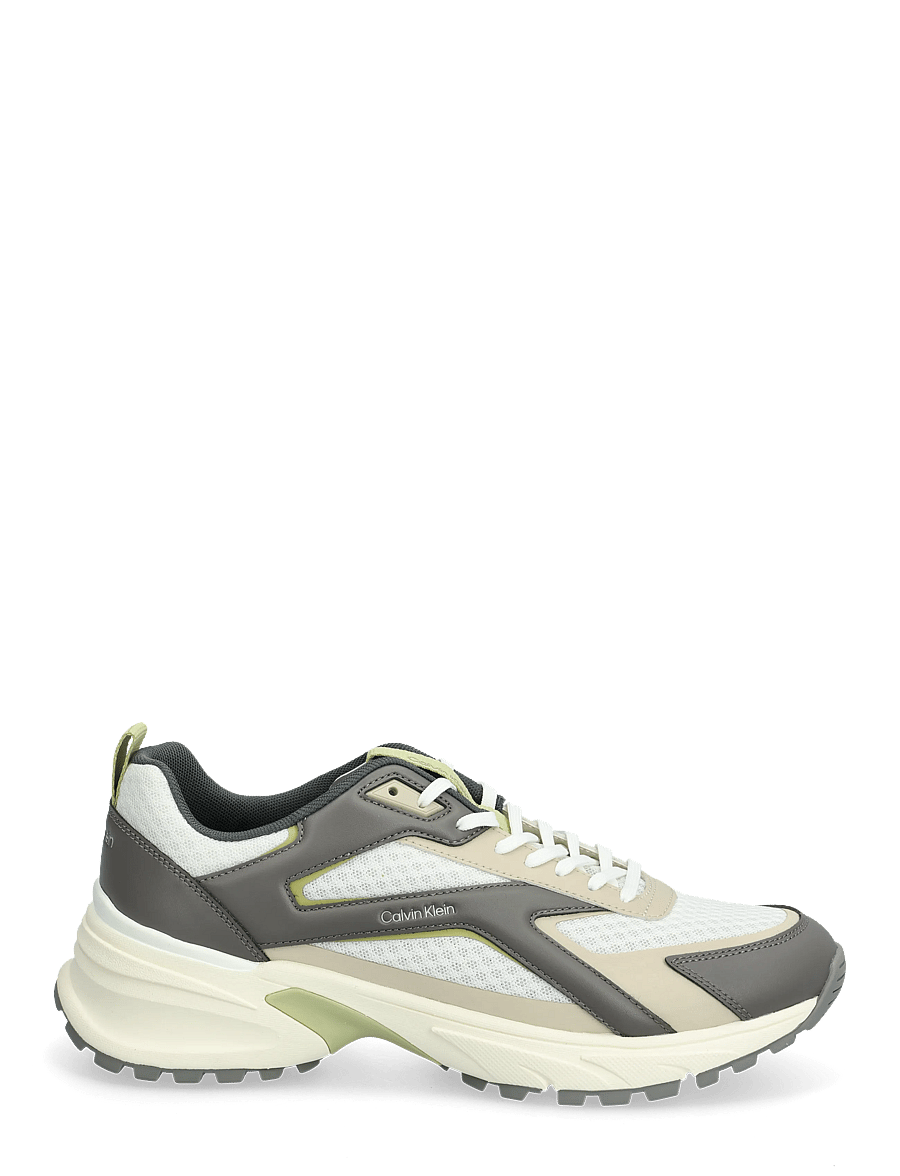 Calvin Klein - HIKE RUNNER LACEUP STRIP M-LT - low tops - oatmeal granite gray sage green - 1