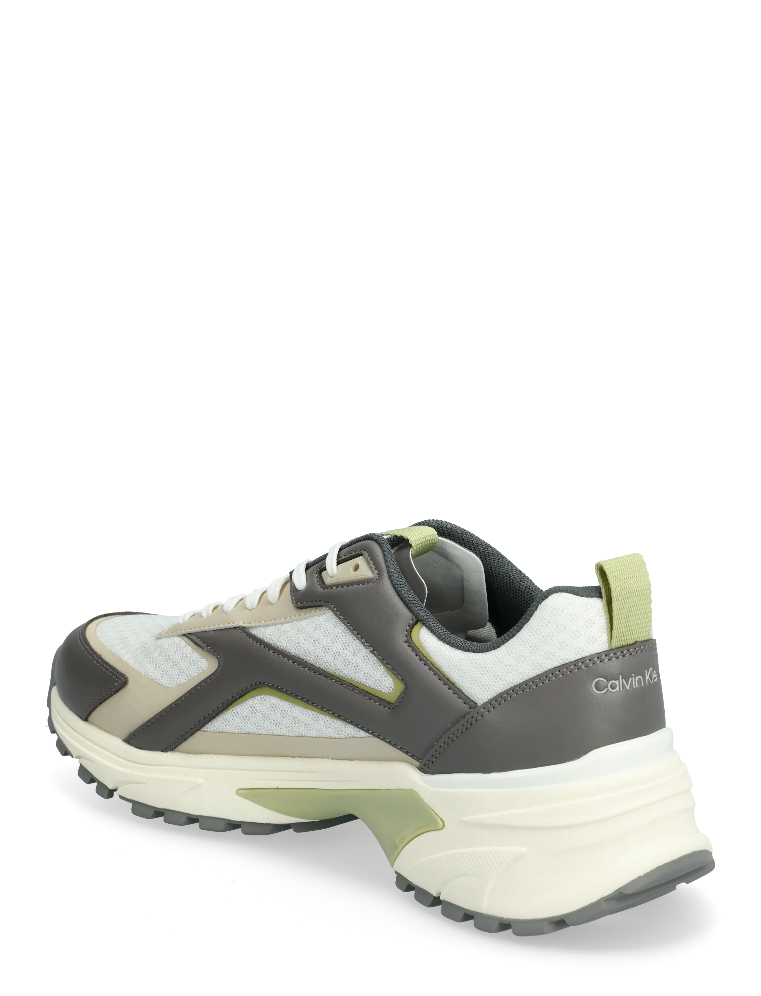 Calvin Klein - HIKE RUNNER LACEUP STRIP M-LT - lave sneakers - oatmeal granite gray sage green - 2