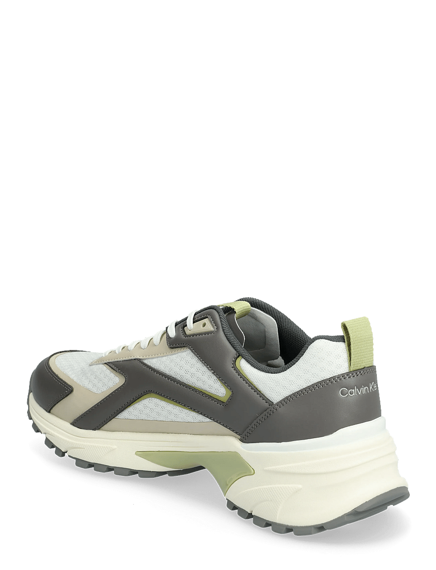 Calvin Klein - HIKE RUNNER LACEUP STRIP M-LT - low tops - oatmeal granite gray sage green - 2