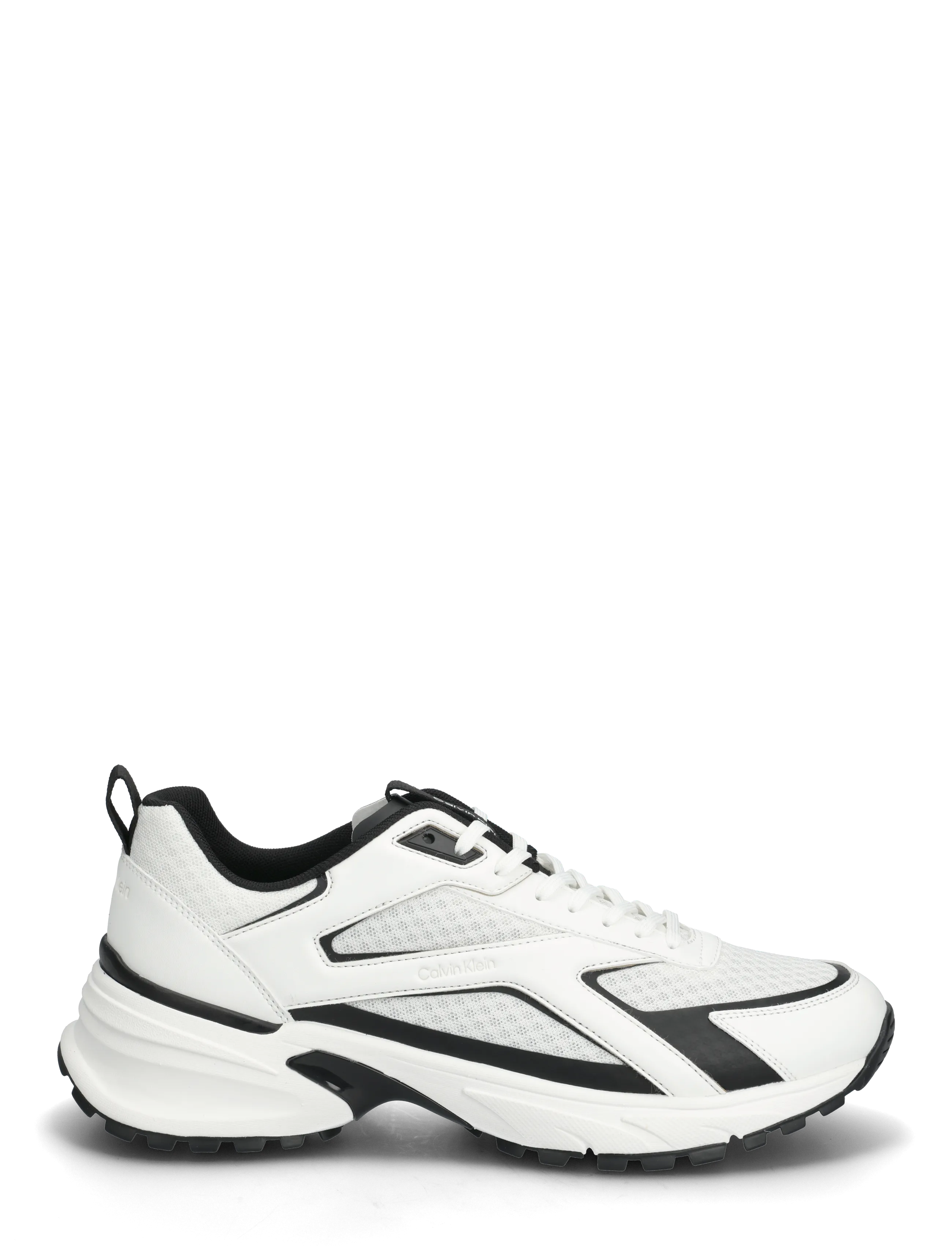 Calvin Klein - HIKE RUNNER LACEUP STRIP M-LT - lave sneakers - bright white black - 1
