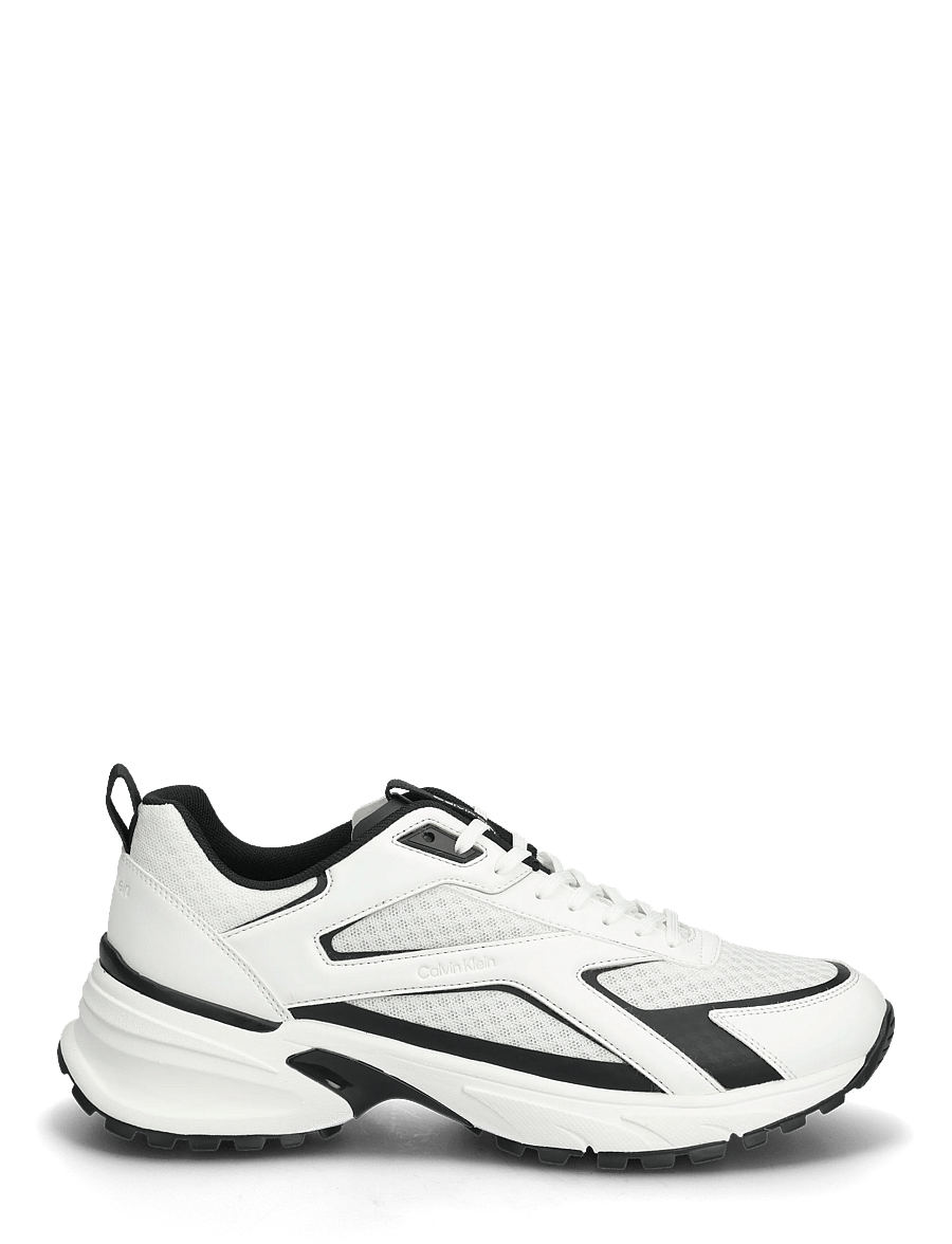 Calvin Klein - HIKE RUNNER LACEUP STRIP M-LT - lave sneakers - bright white black - 1