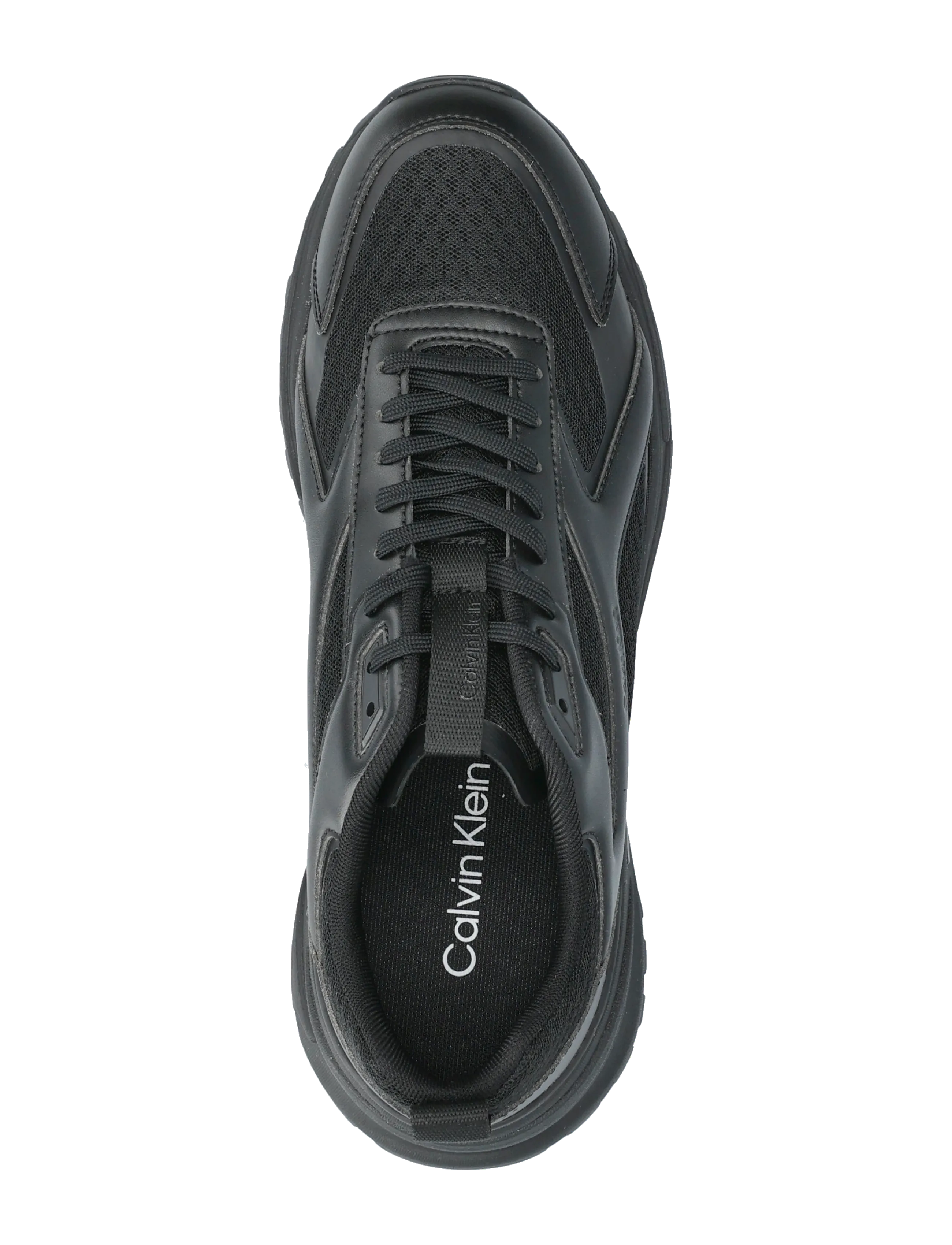 Calvin Klein - HIKE RUNNER LACEUP STRIP M-LT - lave sneakers - triple black - 3