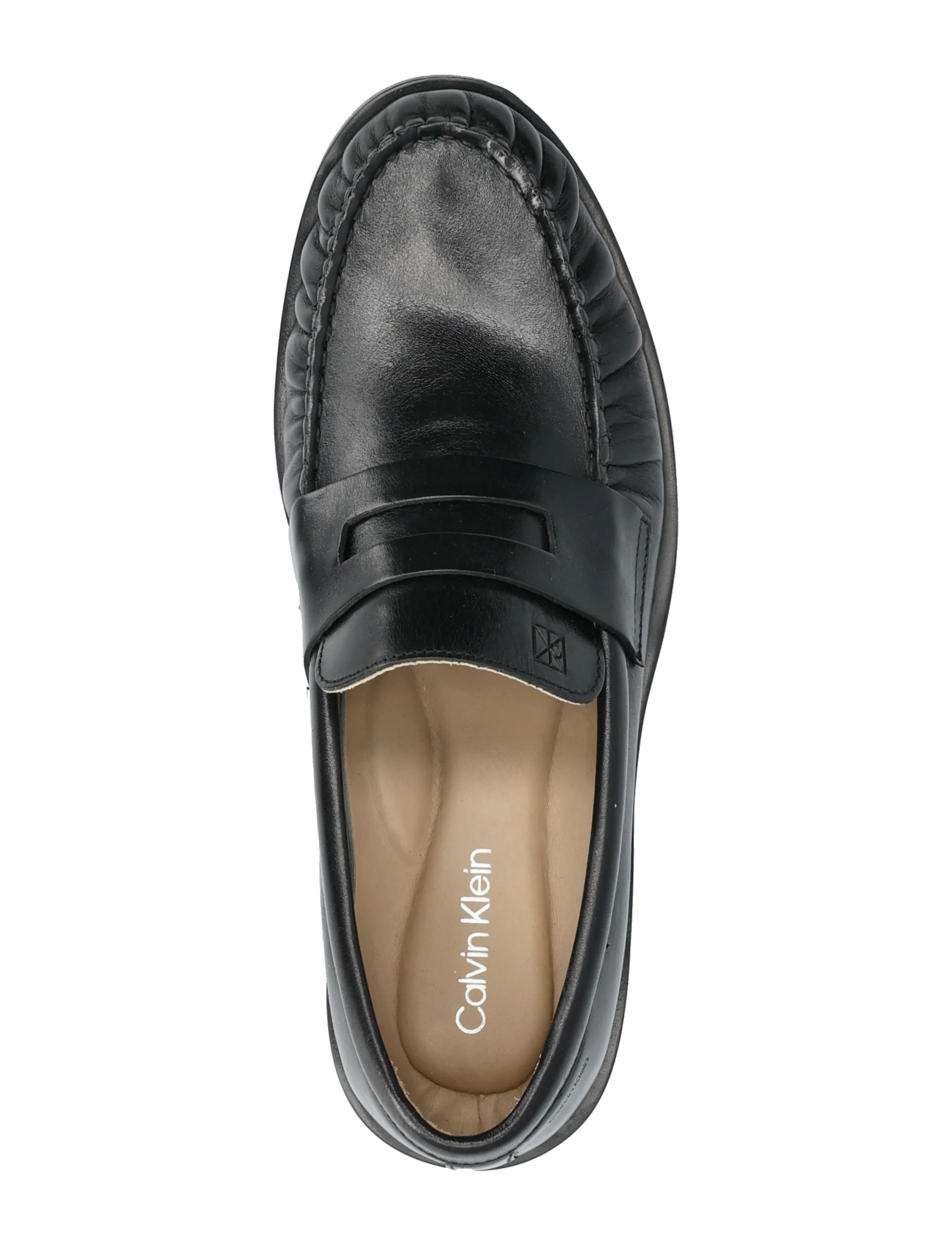 Calvin Klein - ESS RUBBER LOAFER WR POL LTH - loafers - triple black - 3