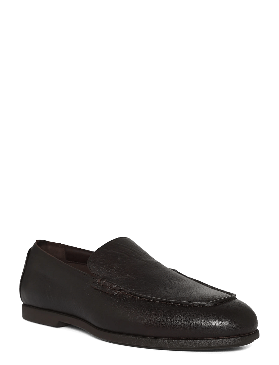 Calvin Klein - LOW PROF LOAFER TXT LTH - moc toe sko - turkish coffee - 0