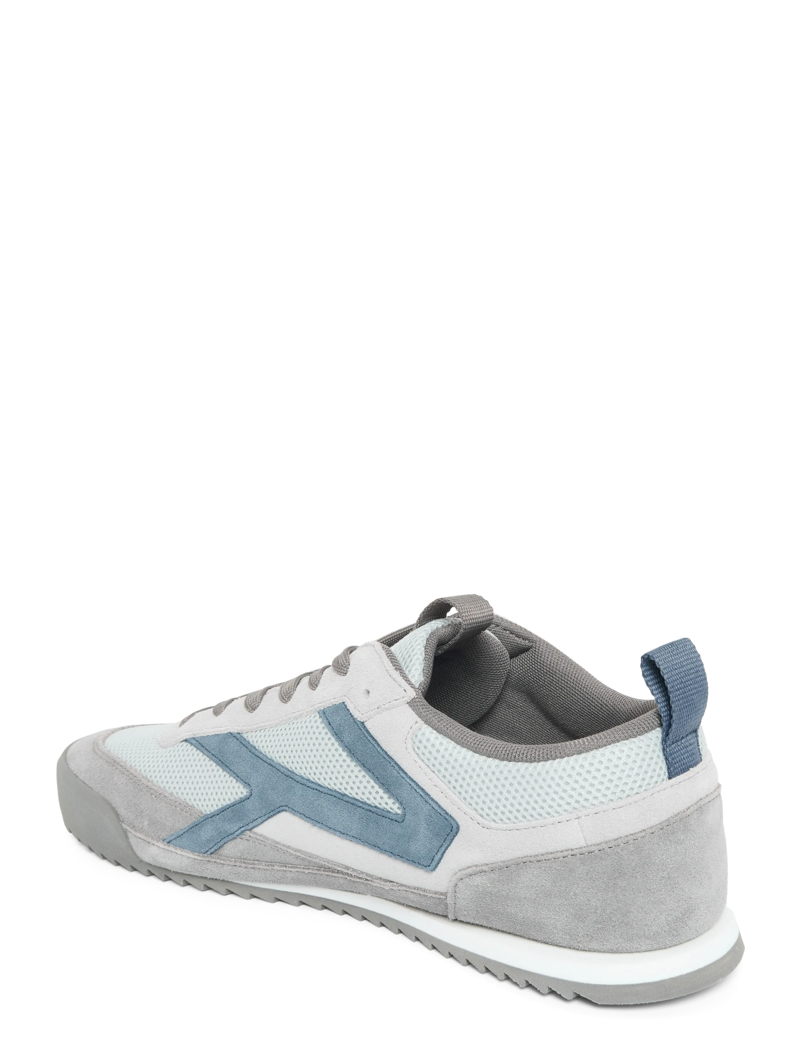 Calvin Klein - LOW PRO RUNNER MIX MAT - lave sneakers - granite gray formal grey navy teal - 1