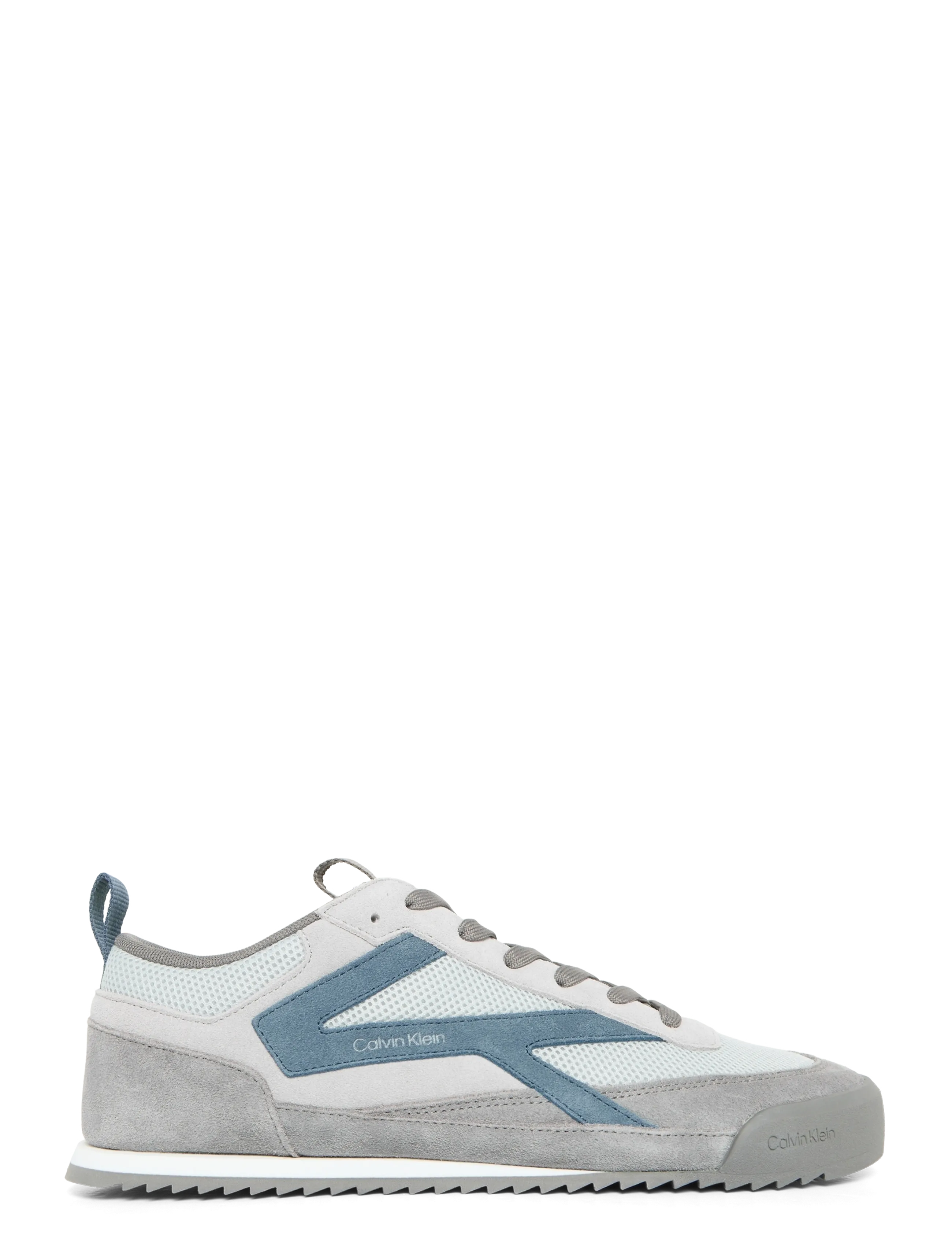 Calvin Klein - LOW PRO RUNNER MIX MAT - lave sneakers - granite gray formal grey navy teal - 2