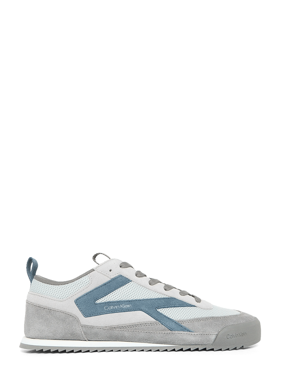 Calvin Klein - LOW PRO RUNNER MIX MAT - low-top sneaker - granite gray formal grey navy teal - 2