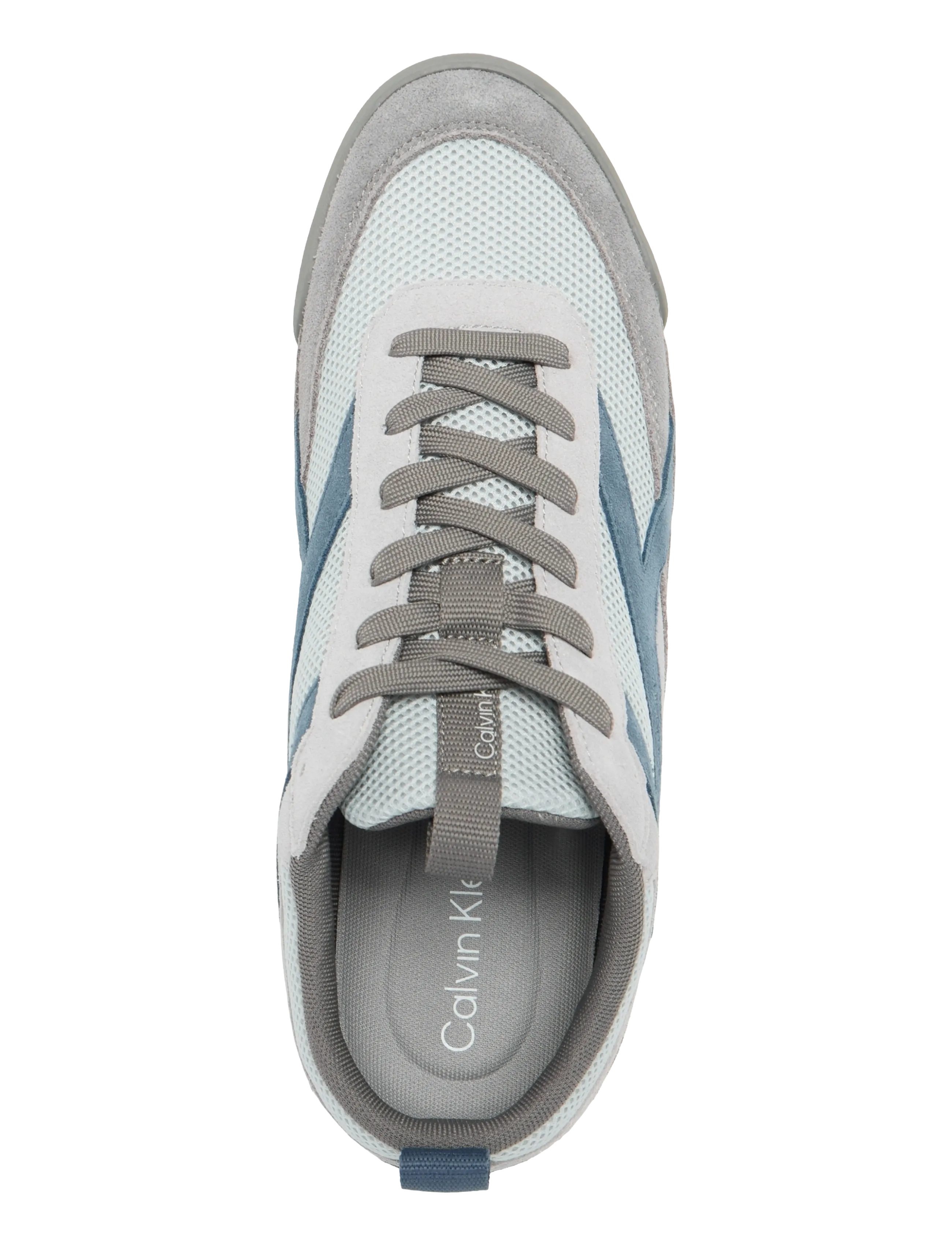 Calvin Klein - LOW PRO RUNNER MIX MAT - lave sneakers - granite gray formal grey navy teal - 3