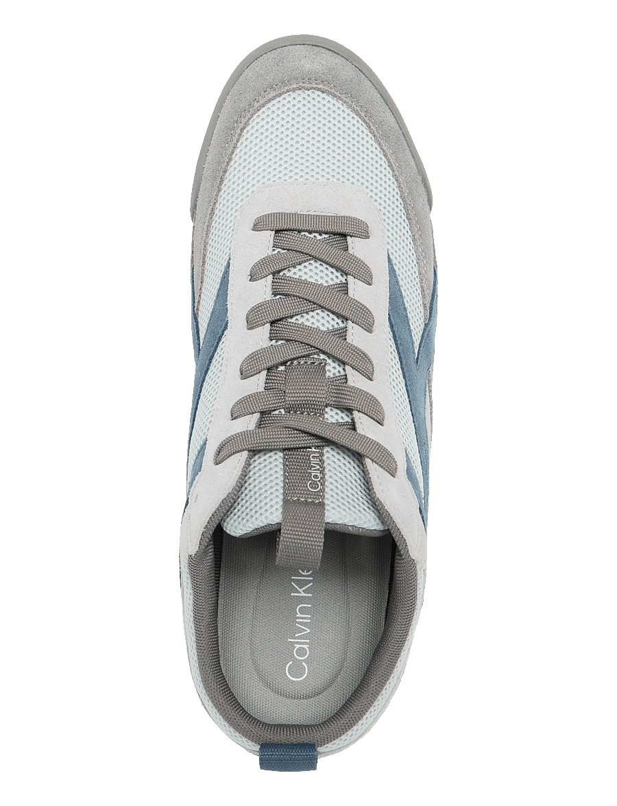 Calvin Klein - LOW PRO RUNNER MIX MAT - low-top sneaker - granite gray formal grey navy teal - 3