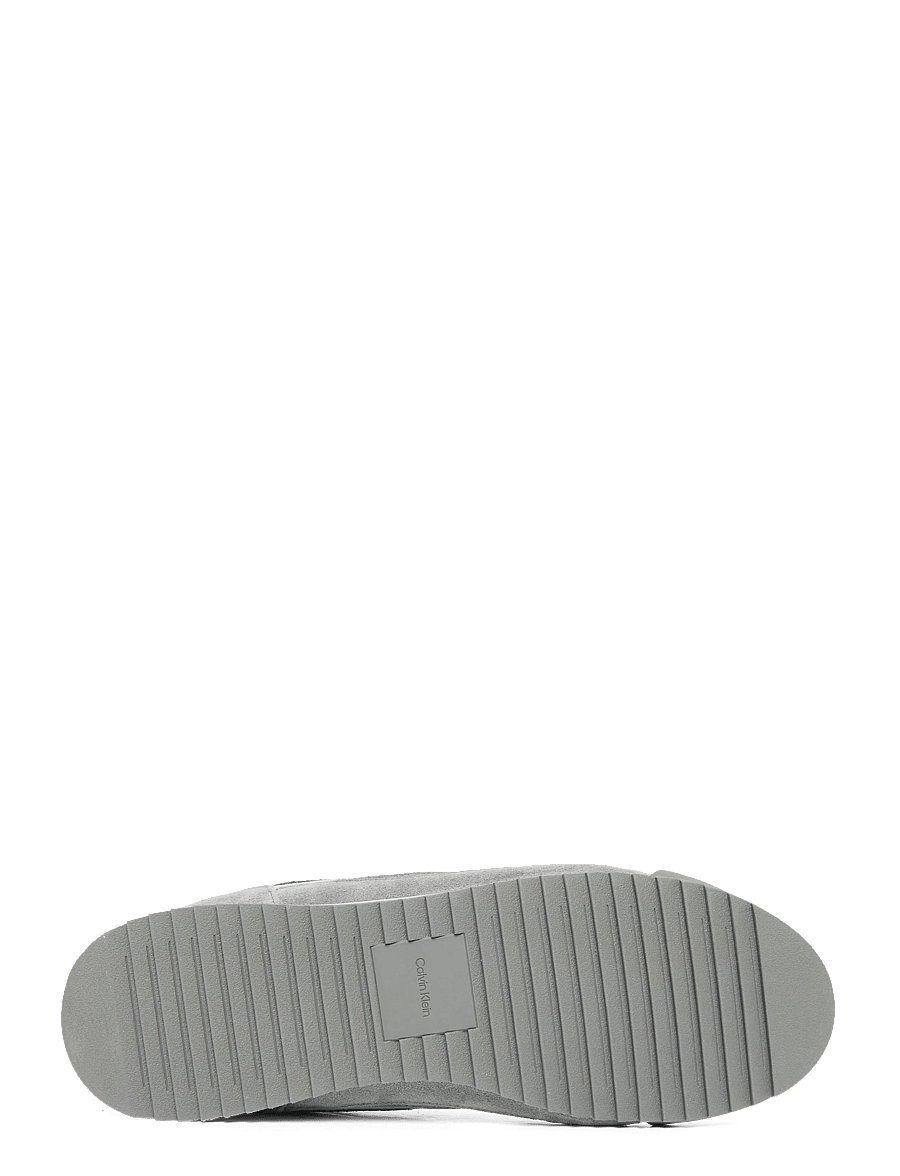 Calvin Klein - LOW PRO RUNNER MIX MAT - low-top sneaker - granite gray formal grey navy teal - 4