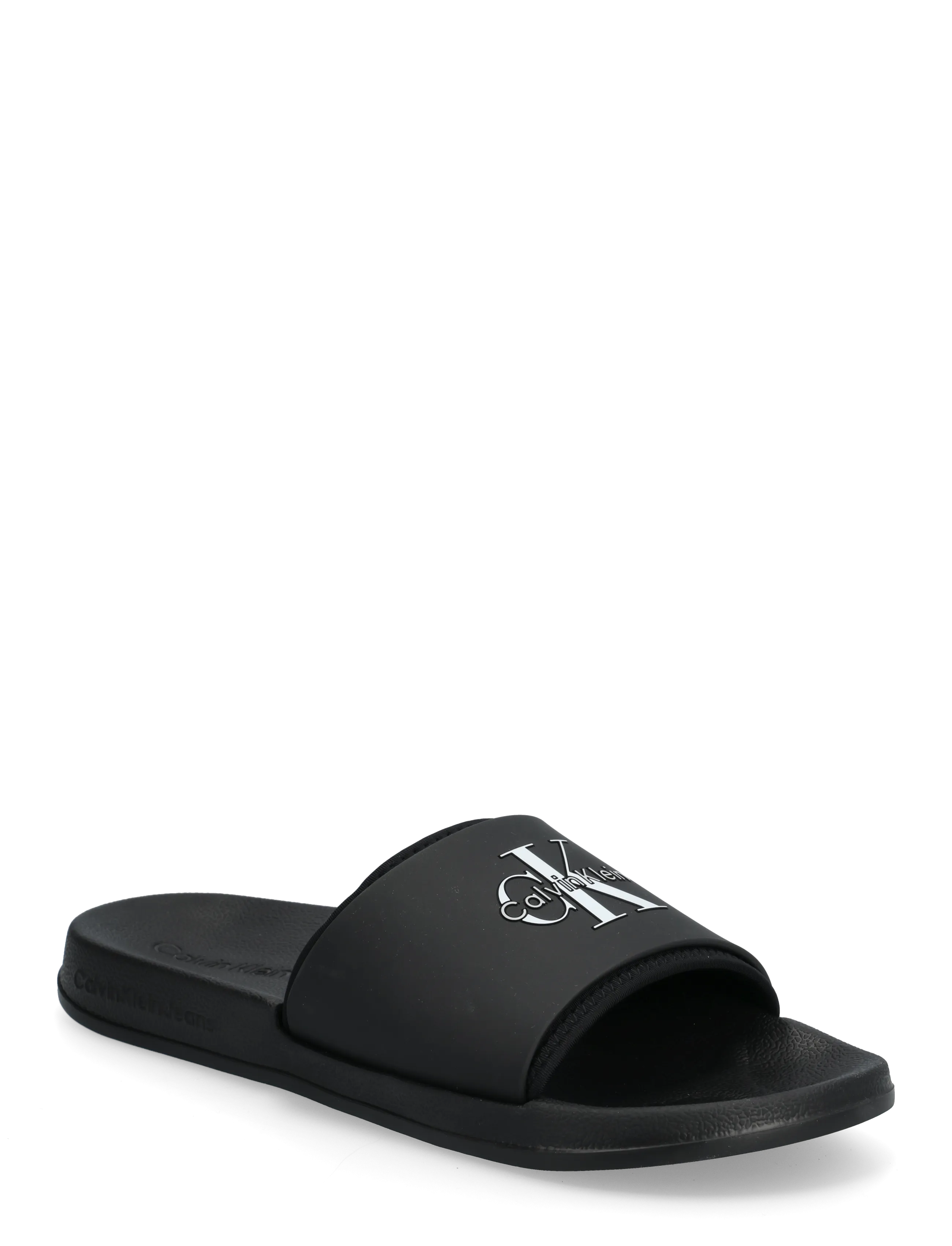Calvin Klein ESS SLIDE RUBBER NEOPRENE - Chaussures - TRIPLE BLACK / black