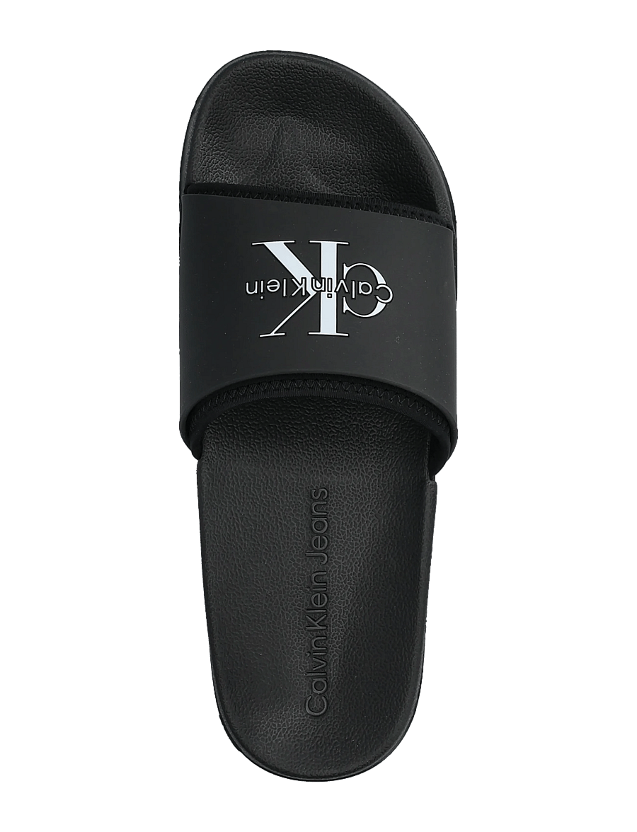 Calvin Klein - ESS SLIDE RUBBER NEOPRENE - badesandaler - triple black - 3
