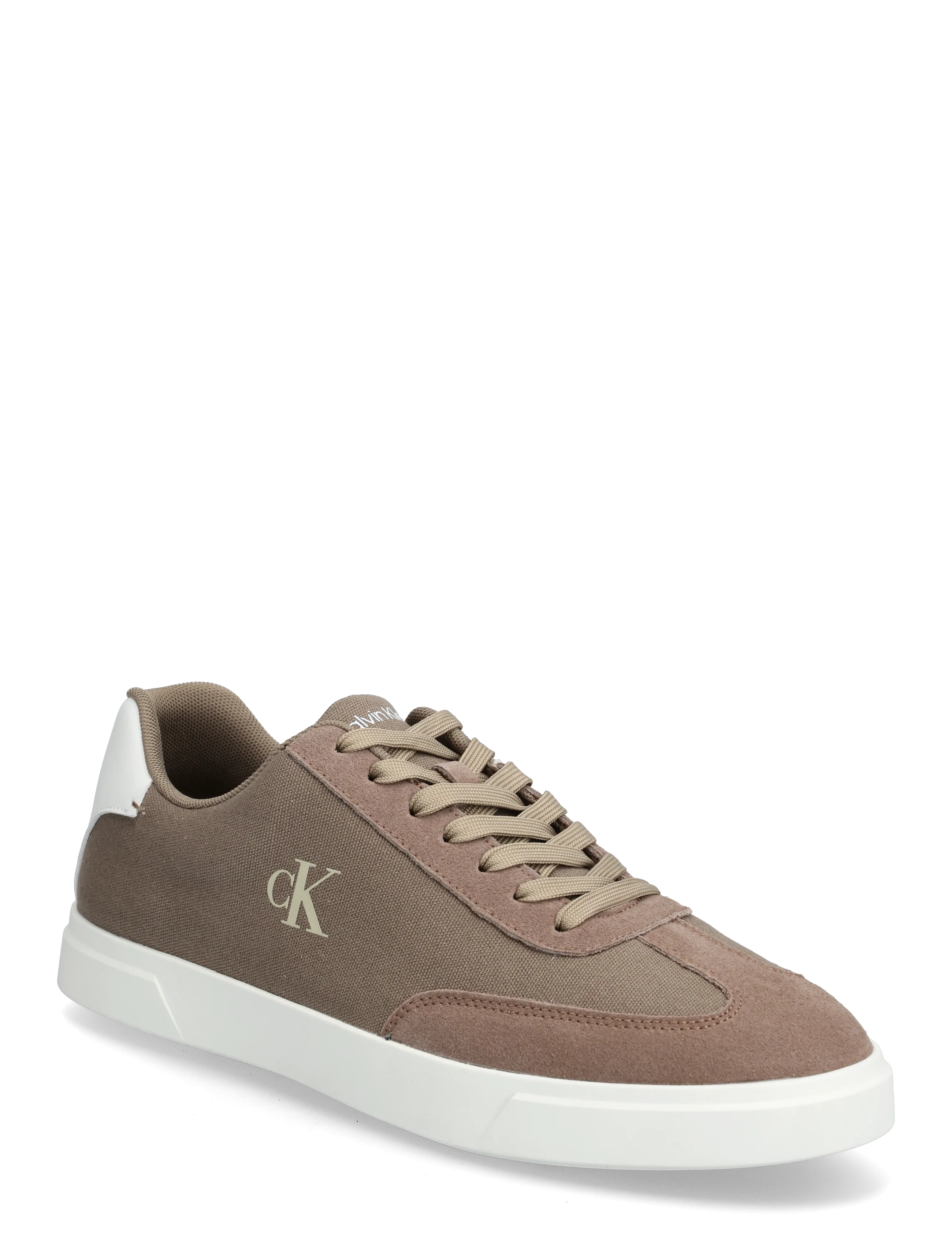 Calvin Klein LOW PROF CUPSOLE CV - Sko - DESERT TAUPE BRIGHT WHITE / brown