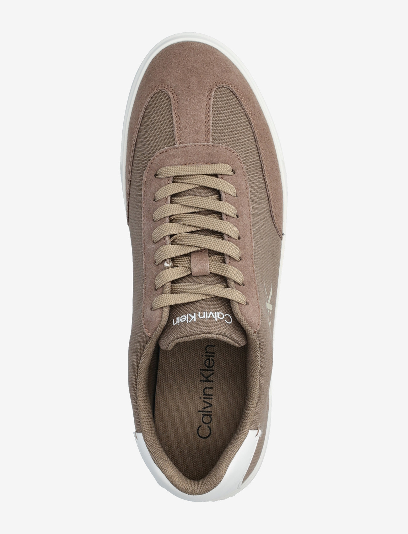 Calvin Klein - LOW PROF CUPSOLE CV - lave sneakers - desert taupe bright white - 3