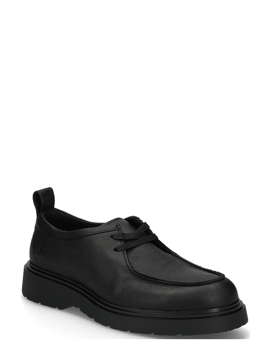 Calvin Klein - COMBAT APRON LACEUP TU LTH - moc-toe kingad - triple black - 0