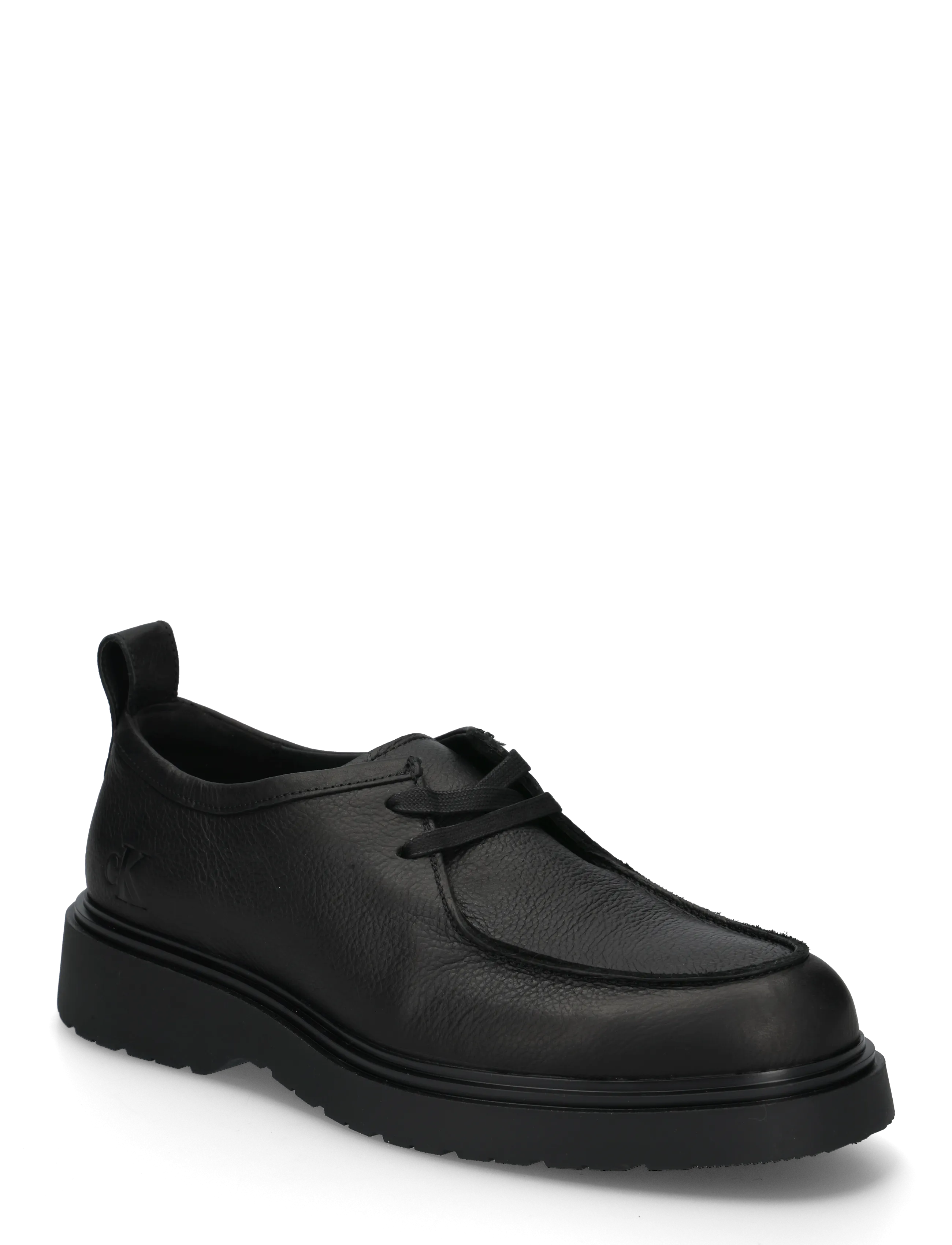 Calvin Klein COMBAT APRON LACEUP TU LTH - Shoes - TRIPLE BLACK / black