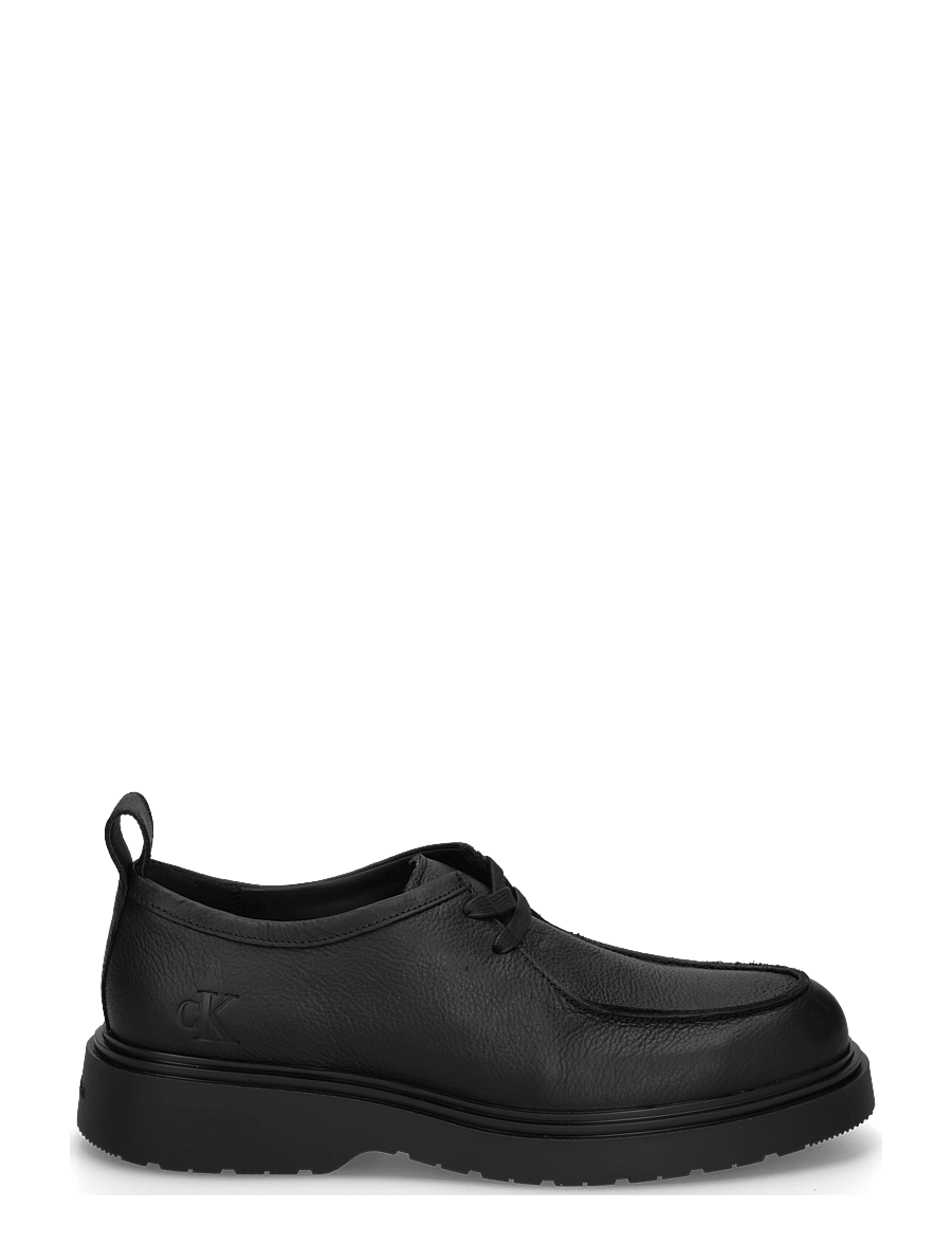 Calvin Klein - COMBAT APRON LACEUP TU LTH - moc-toe kingad - triple black - 2