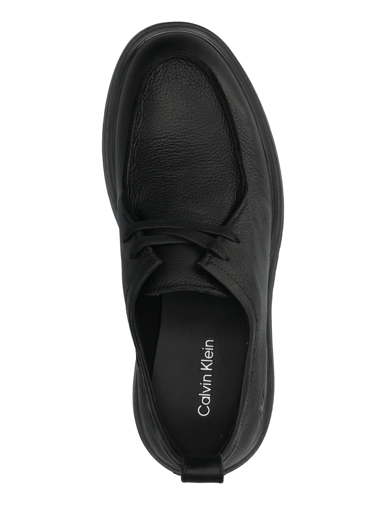 Calvin Klein - COMBAT APRON LACEUP TU LTH - moc-toe kingad - triple black - 3