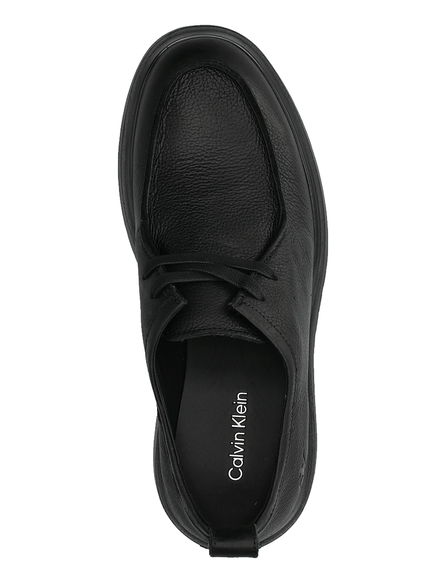 Calvin Klein - COMBAT APRON LACEUP TU LTH - moc-toe kingad - triple black - 3