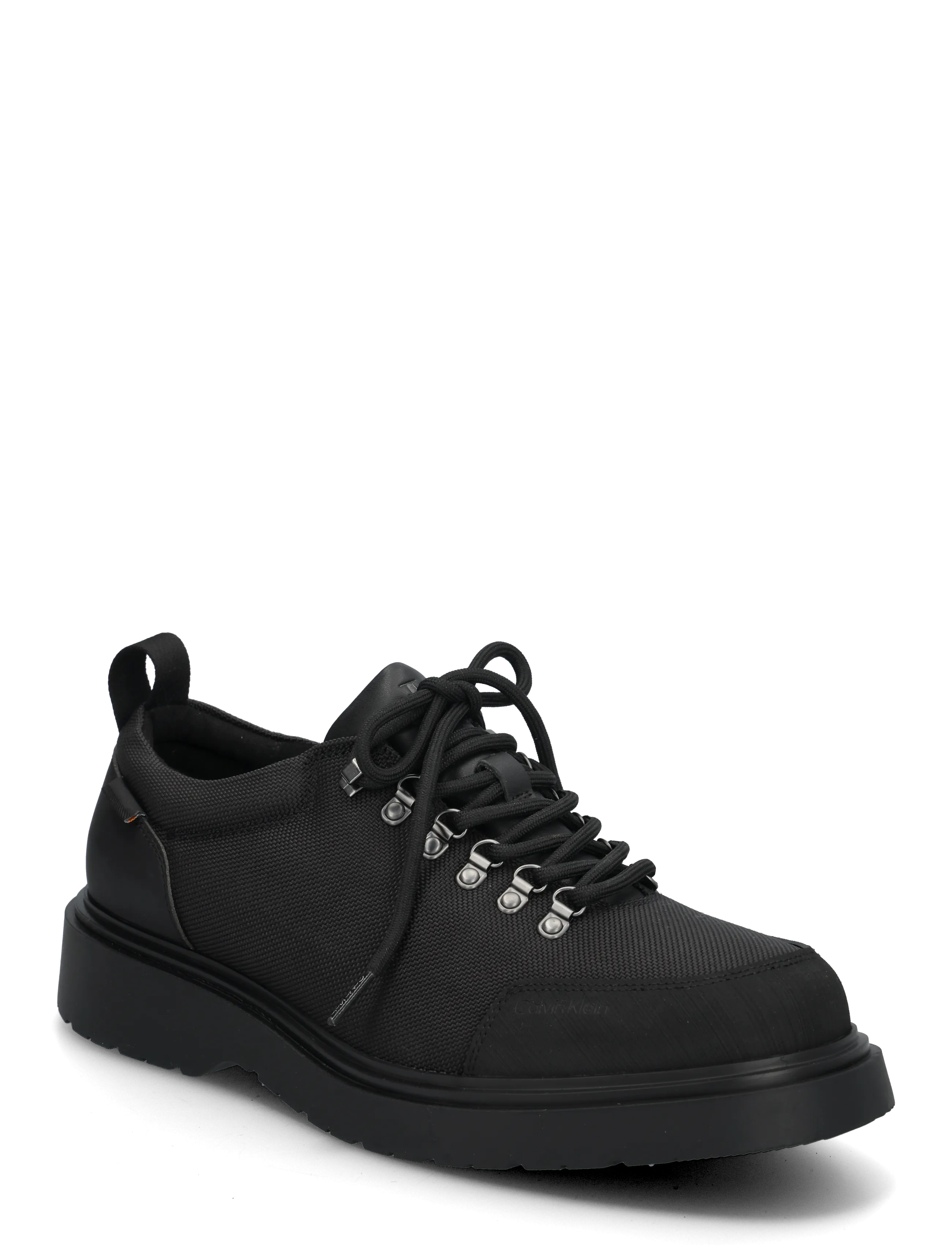 Calvin Klein COMBAT HIKING SHOE MIX MAT WL - Støvler - TRIPLE BLACK / black