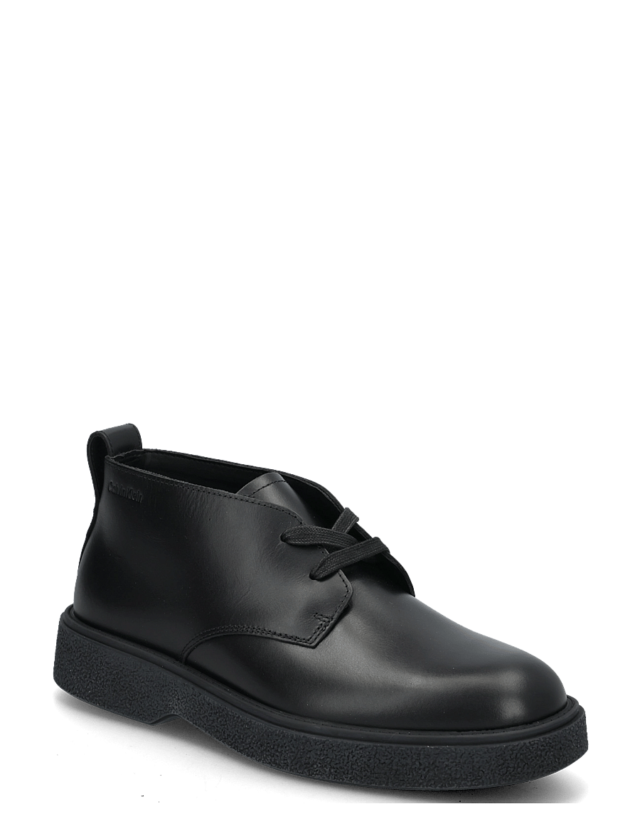 Calvin Klein - TEXT RUBBER DESERT BOOT LTH - chukka boots - triple black - 0