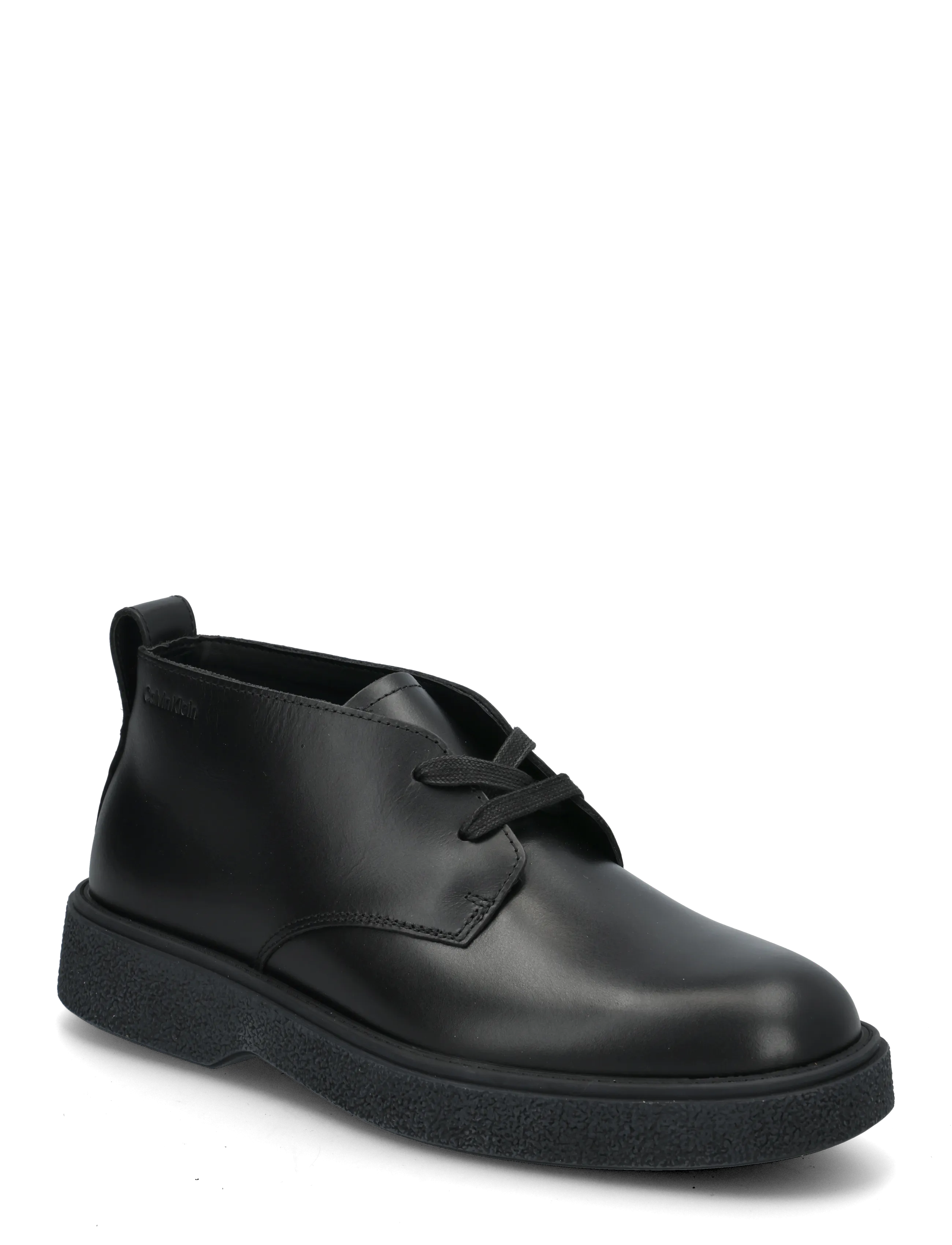 Calvin Klein TEXT RUBBER DESERT BOOT LTH - Shoes - TRIPLE BLACK / black