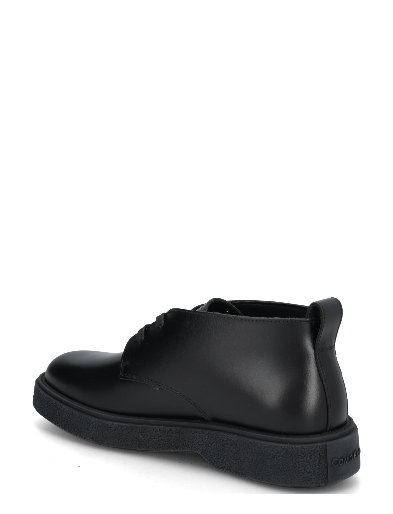 Calvin Klein - TEXT RUBBER DESERT BOOT LTH - chukka boots - triple black - 1