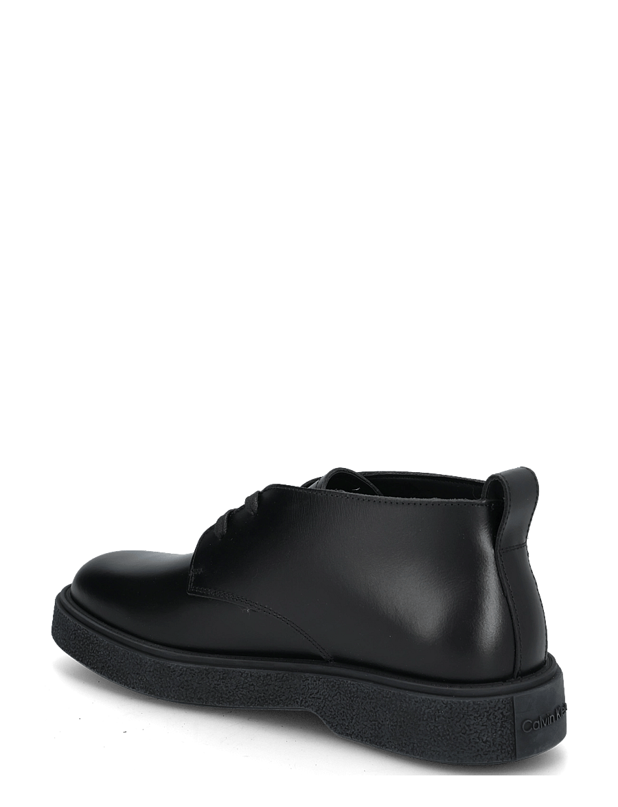 Calvin Klein - TEXT RUBBER DESERT BOOT LTH - chukka boots - triple black - 1
