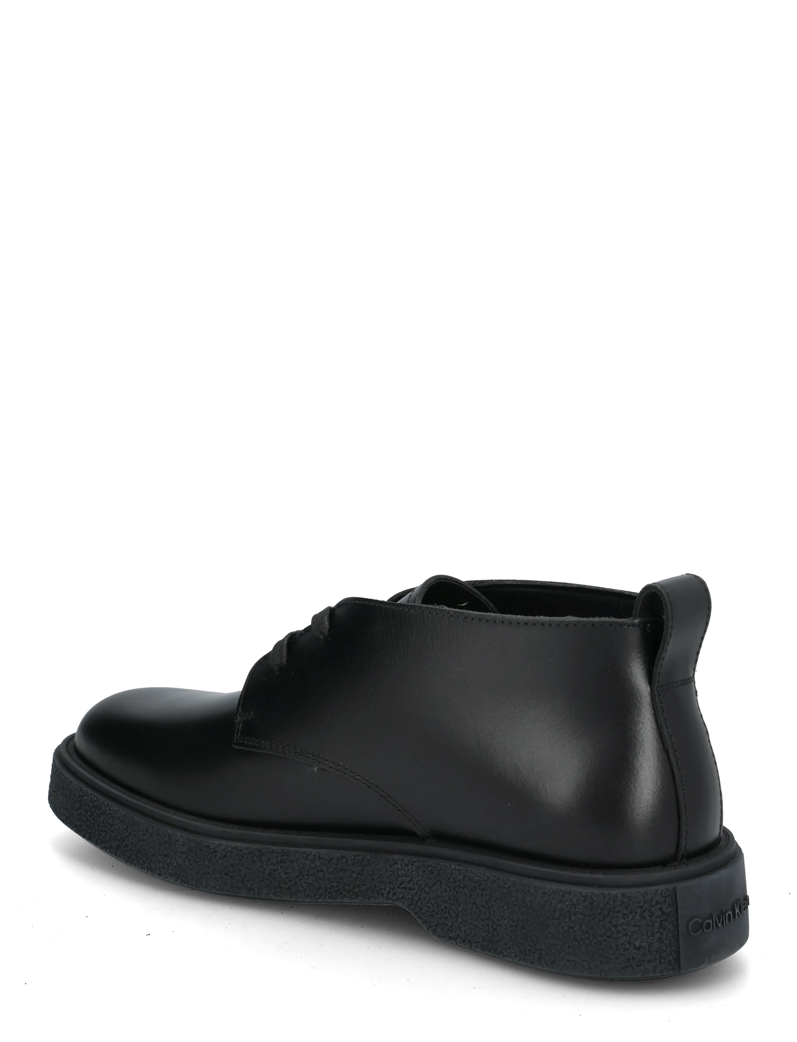 Calvin Klein - TEXT RUBBER DESERT BOOT LTH - chukka boots - triple black - 1